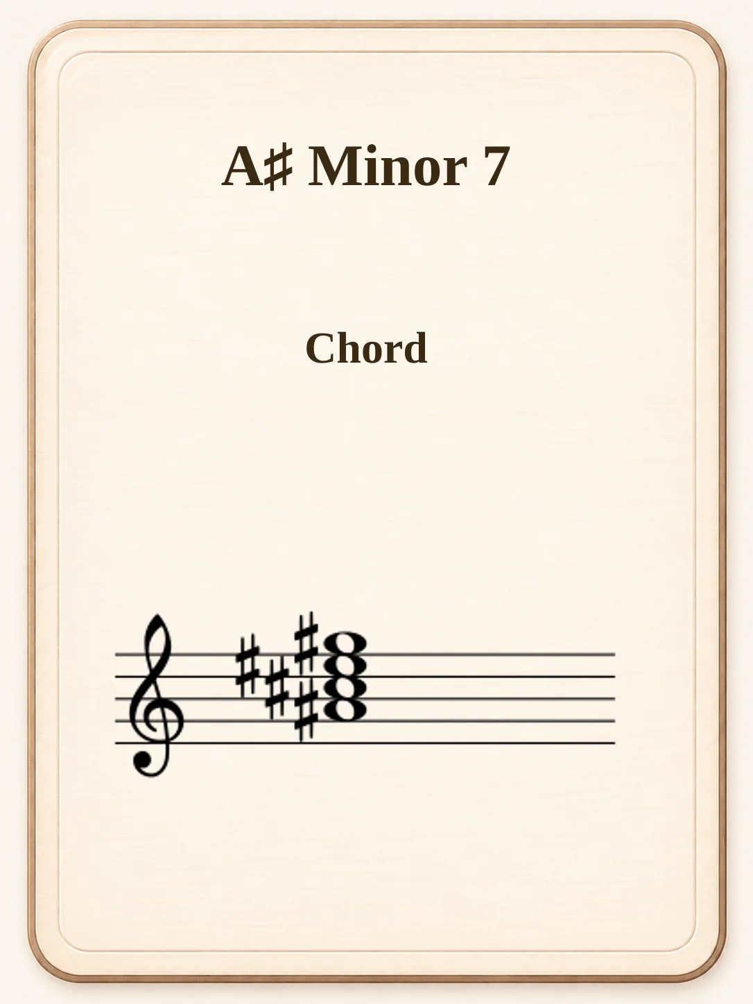 A♯ Minor 7