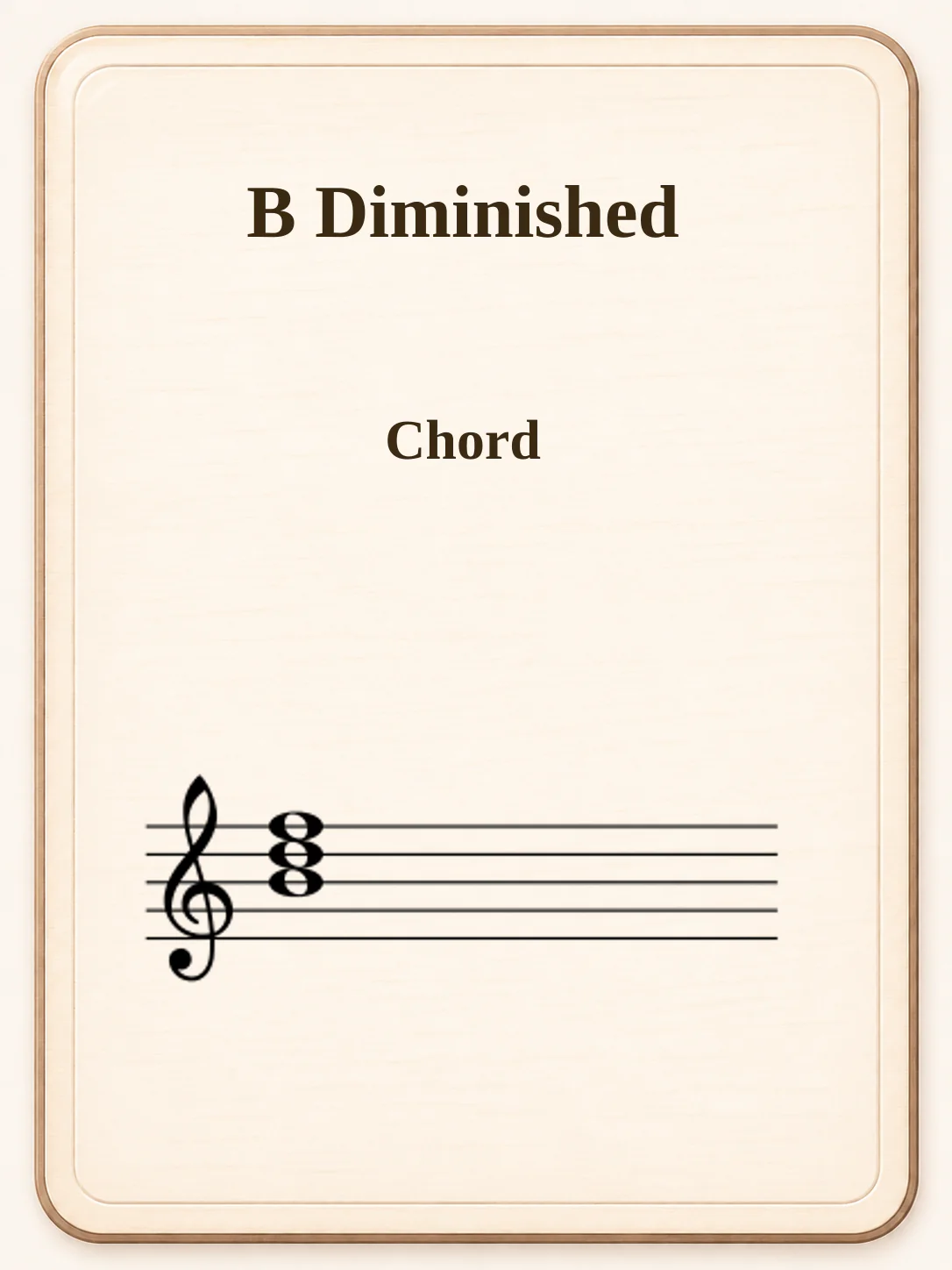 B Diminished