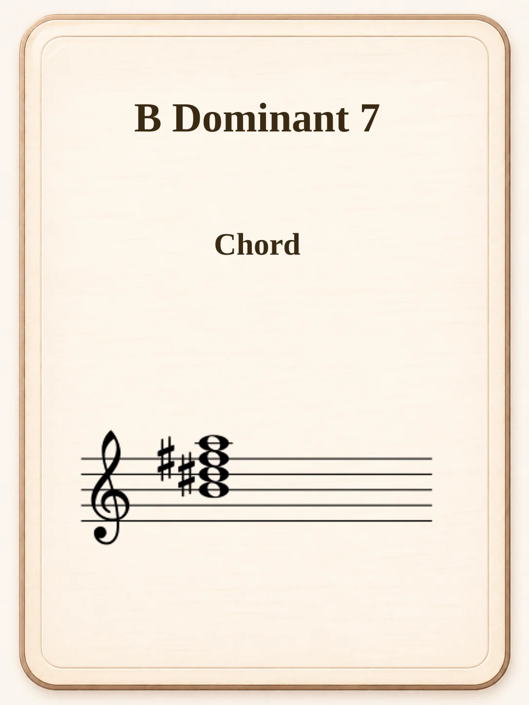 B Dominant 7