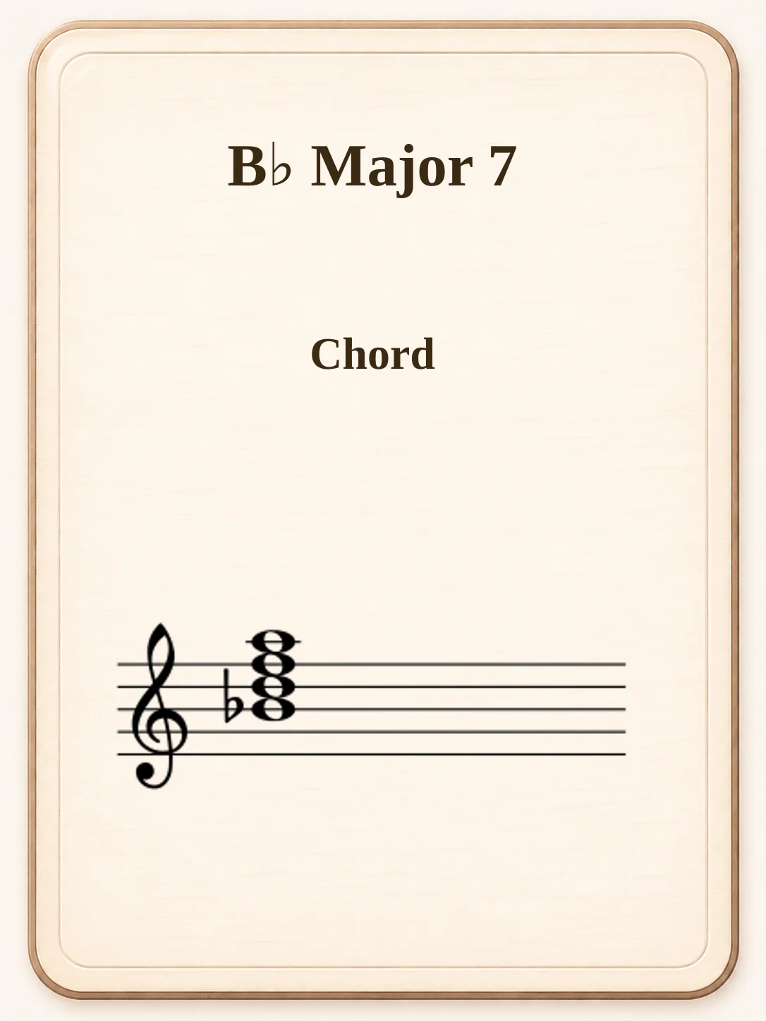 B♭ Major 7
