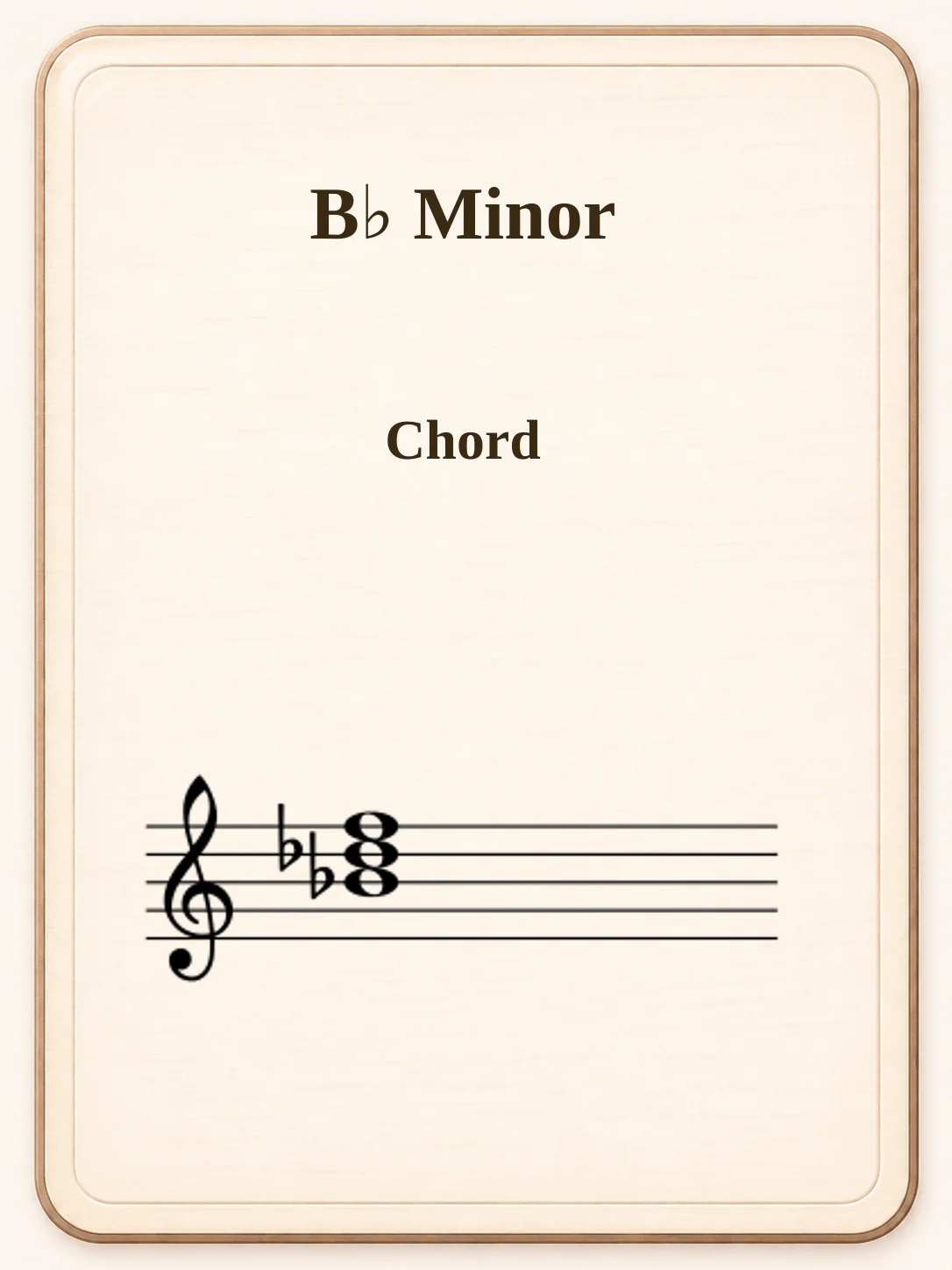 B♭ Minor