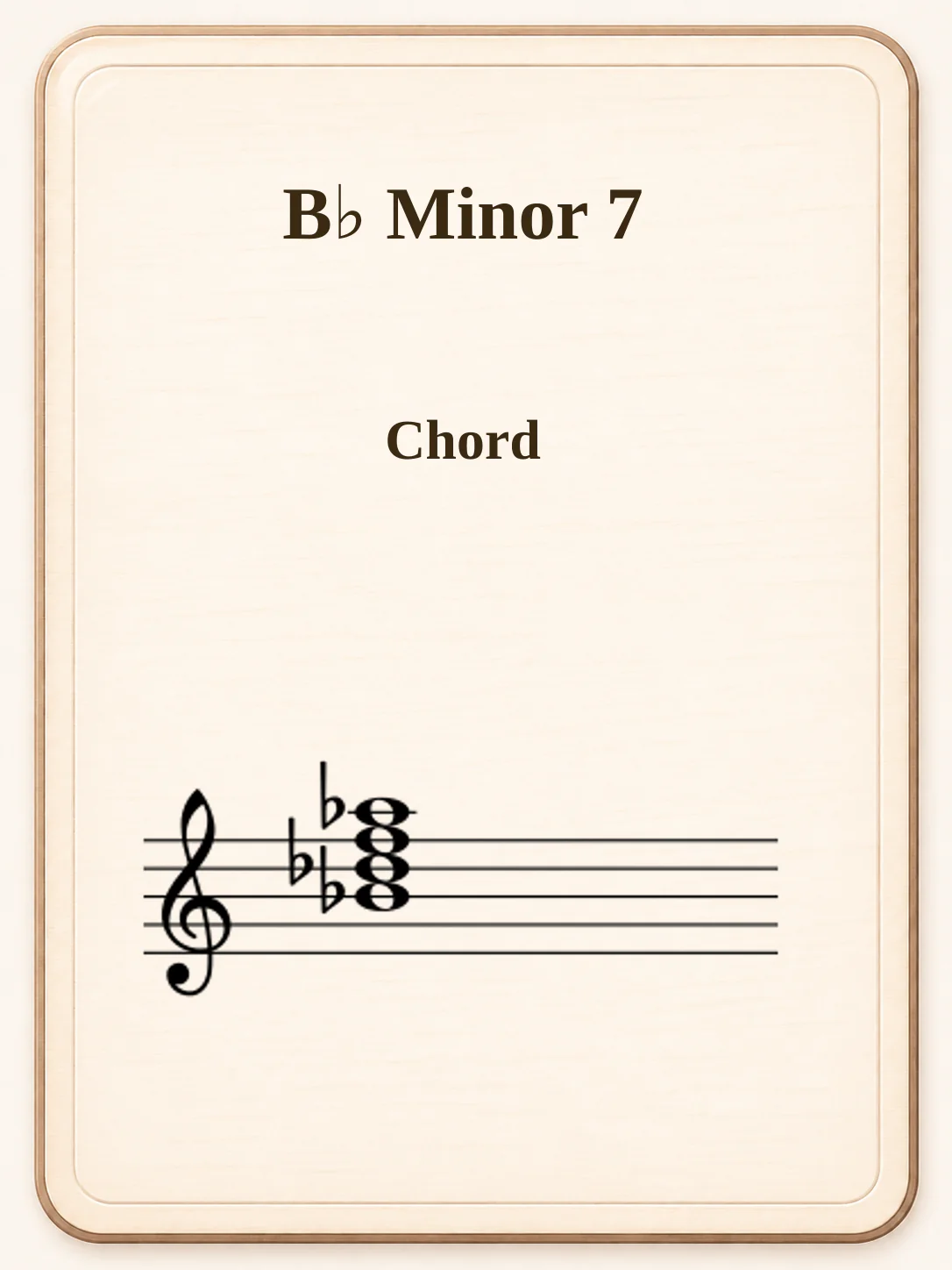 B♭ Minor 7