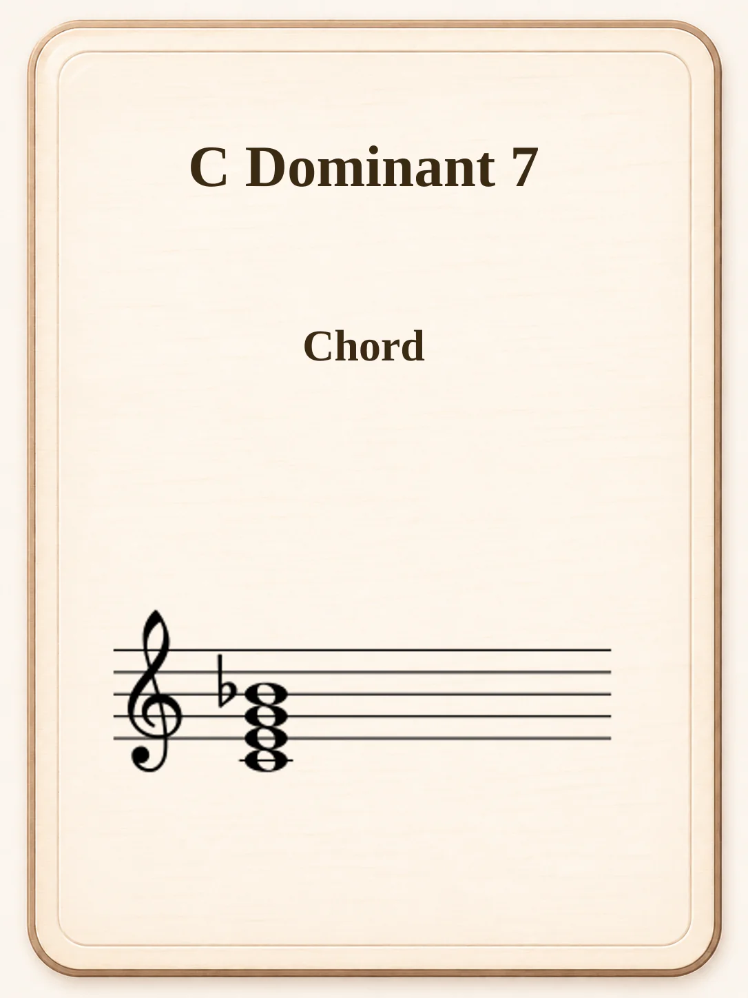 C Dominant 7