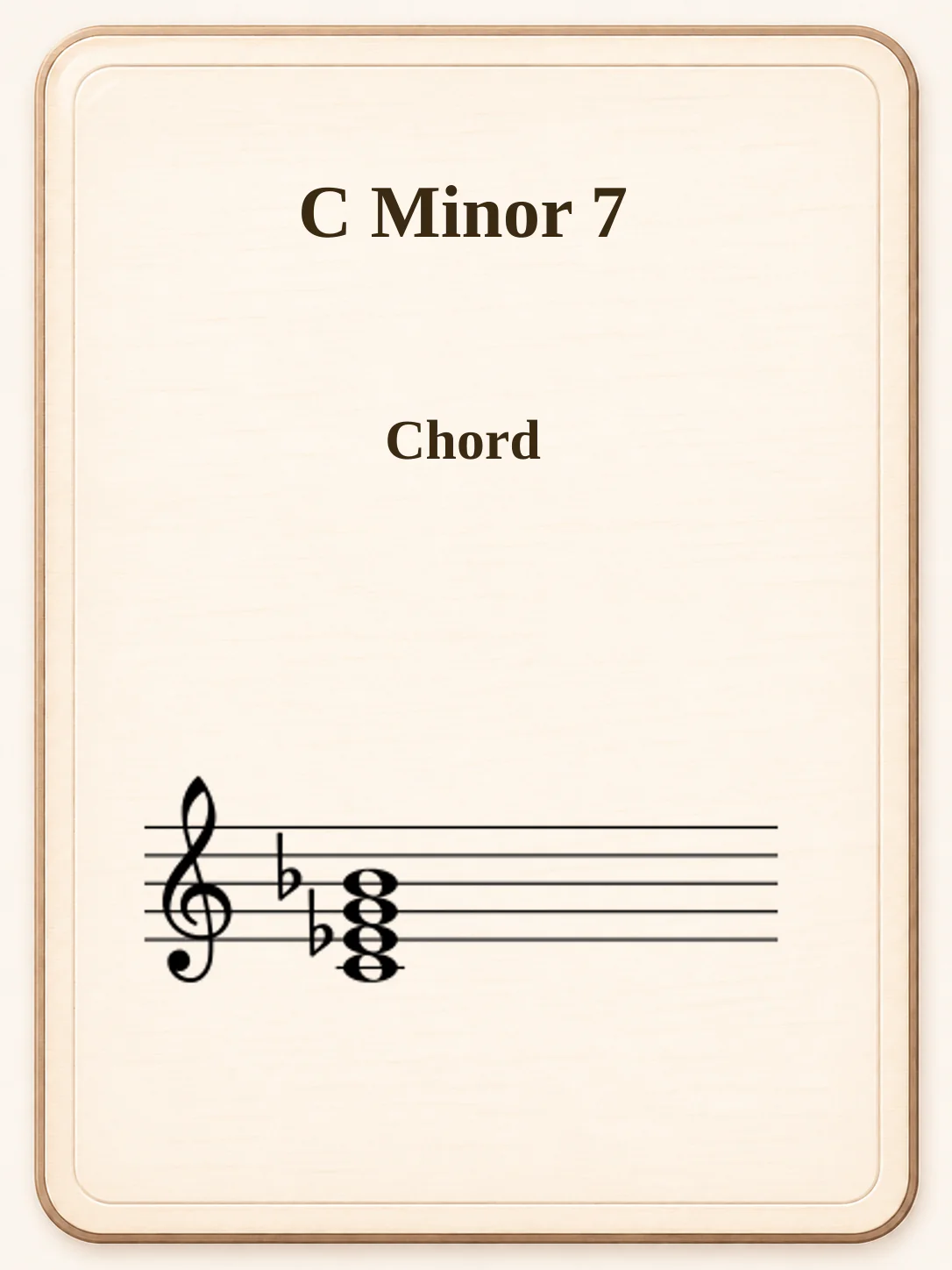 C Minor 7