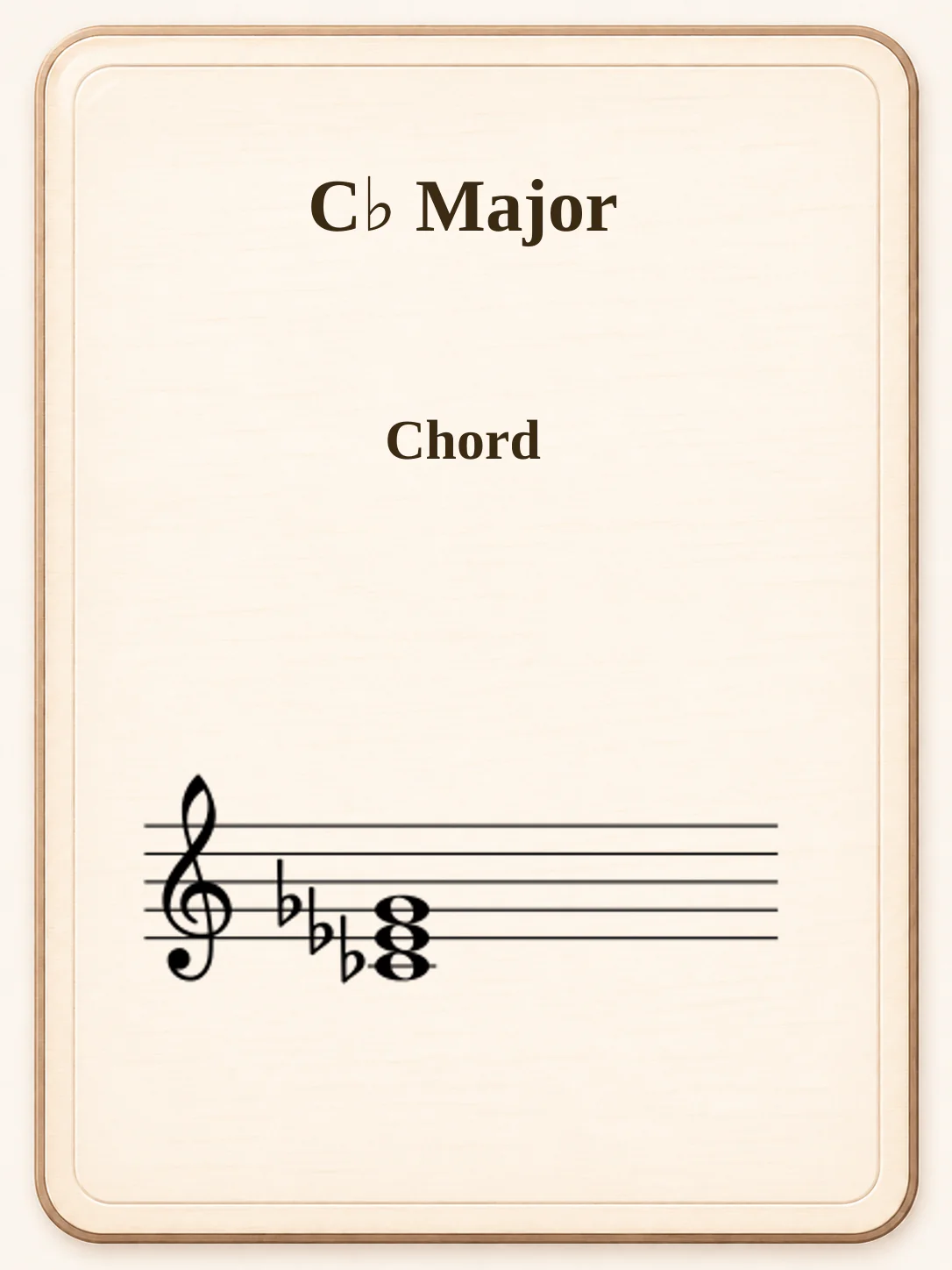 C♭ Major