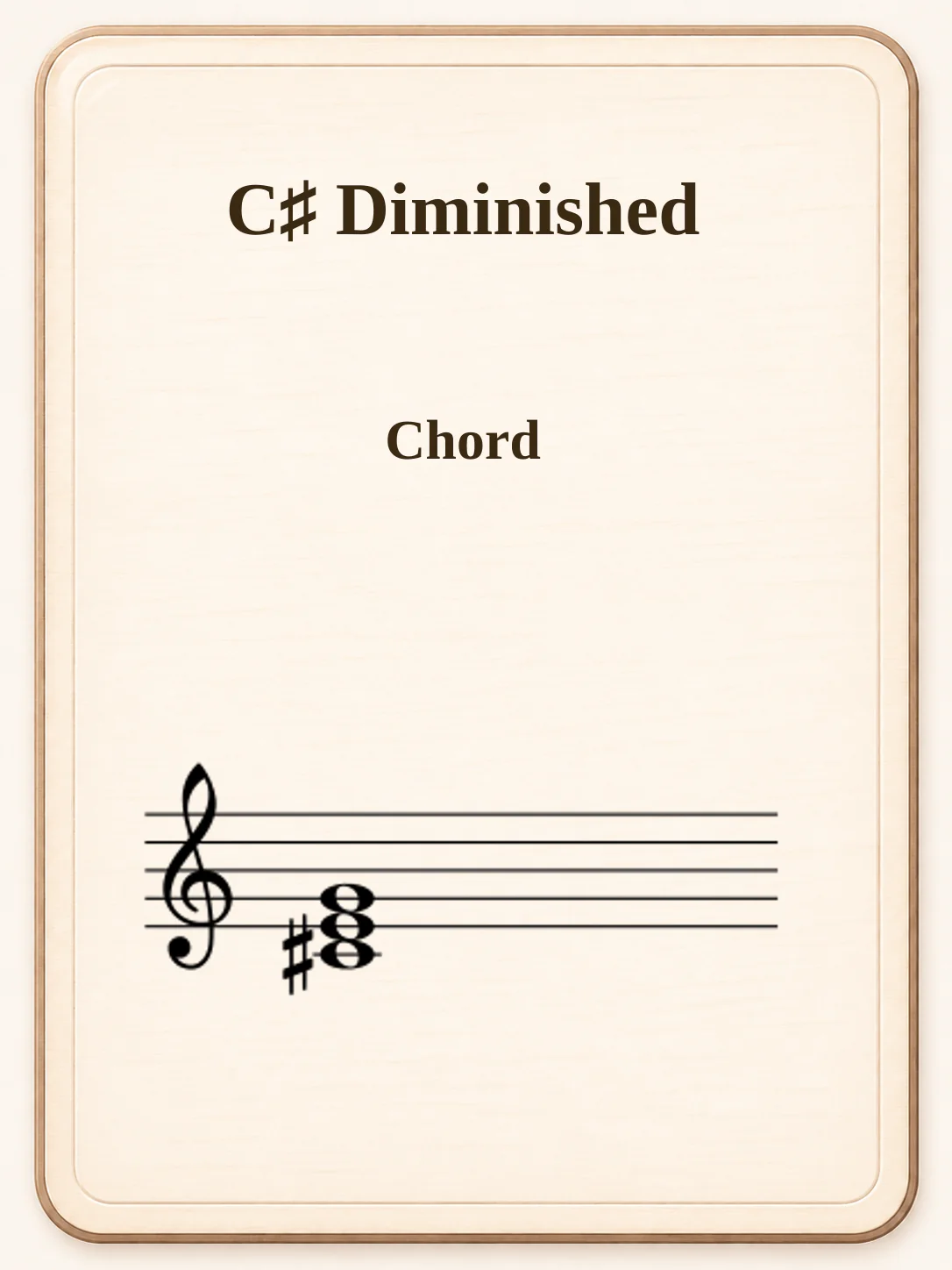 C♯ Diminished