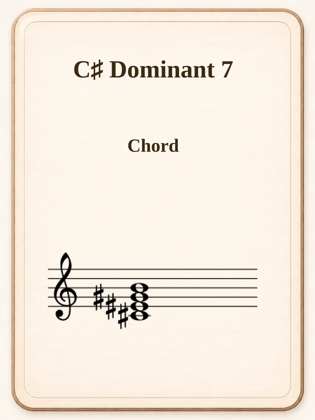 C♯ Dominant 7