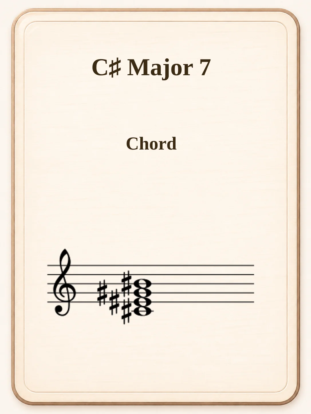 C♯ Major 7