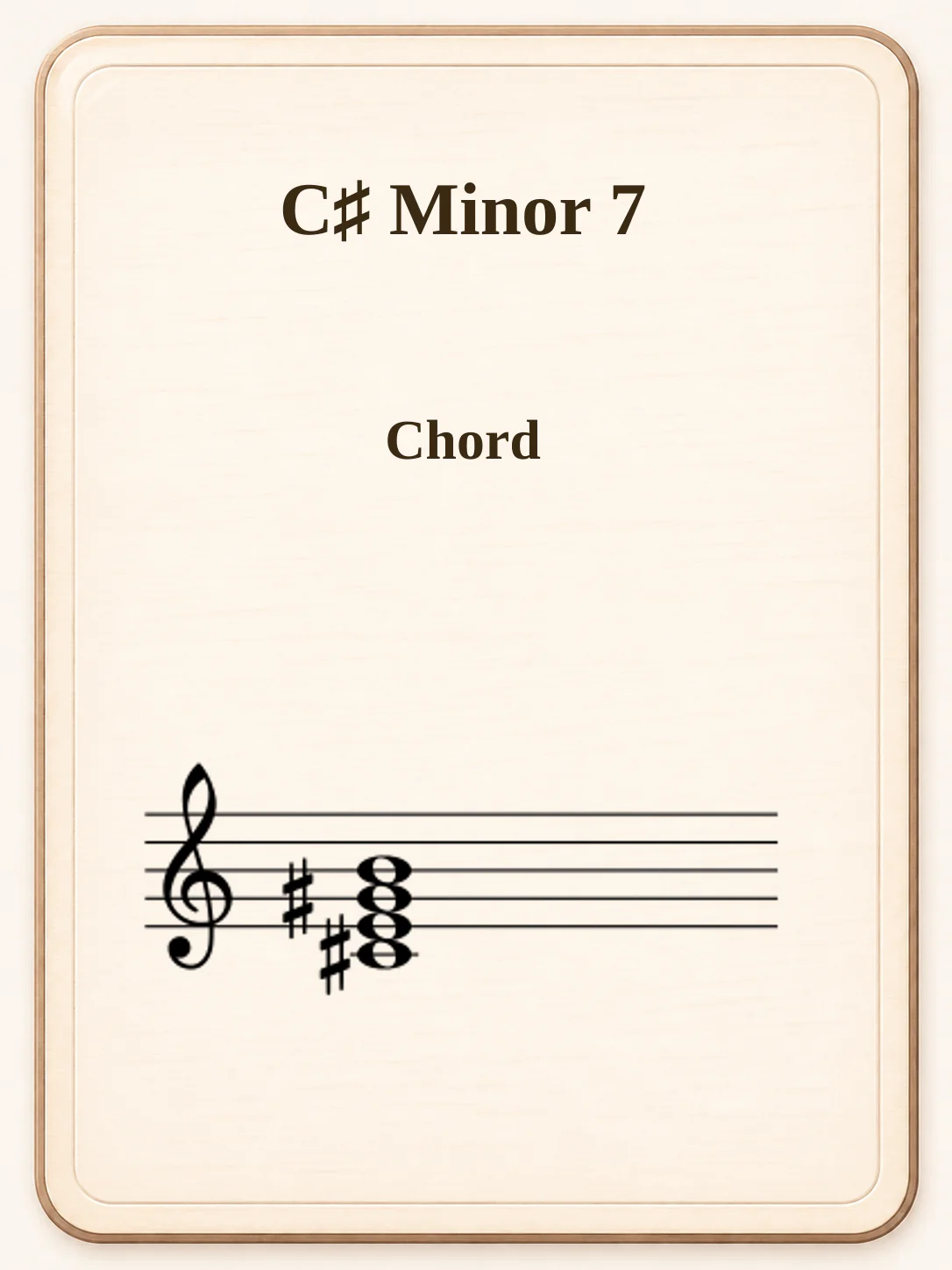 C♯ Minor 7