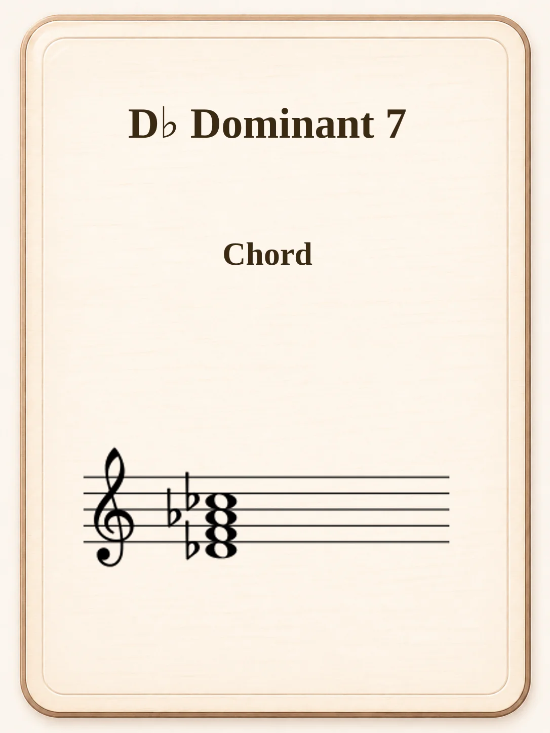 D♭ Dominant 7