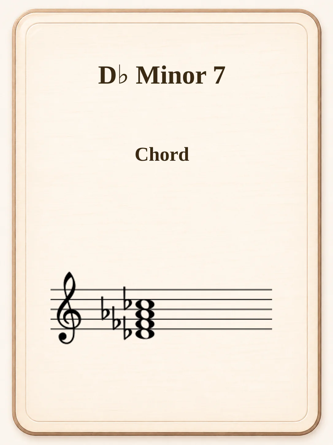 D♭ Minor 7