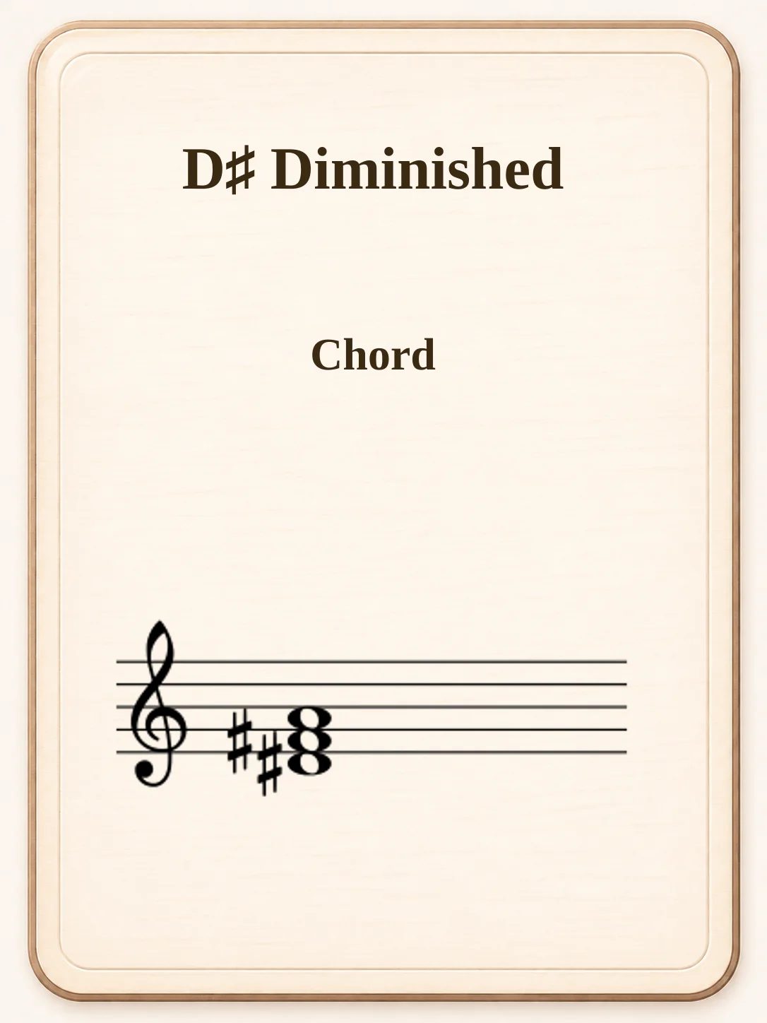 D♯ Diminished