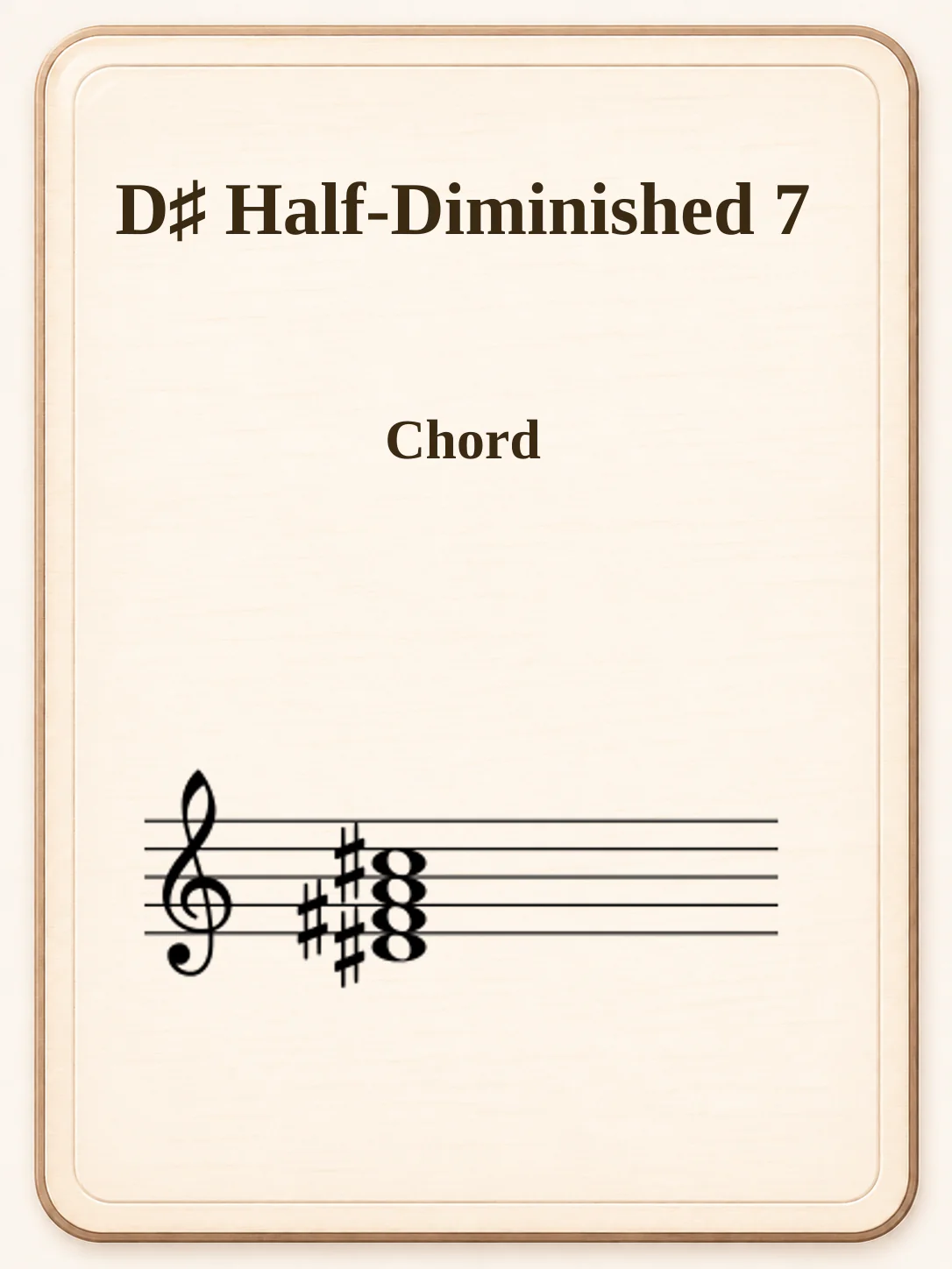 D♯ Half-Diminished 7