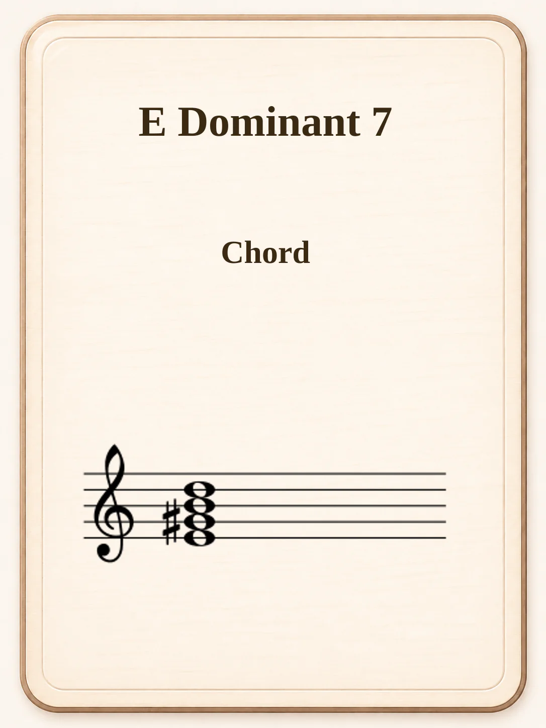 E Dominant 7