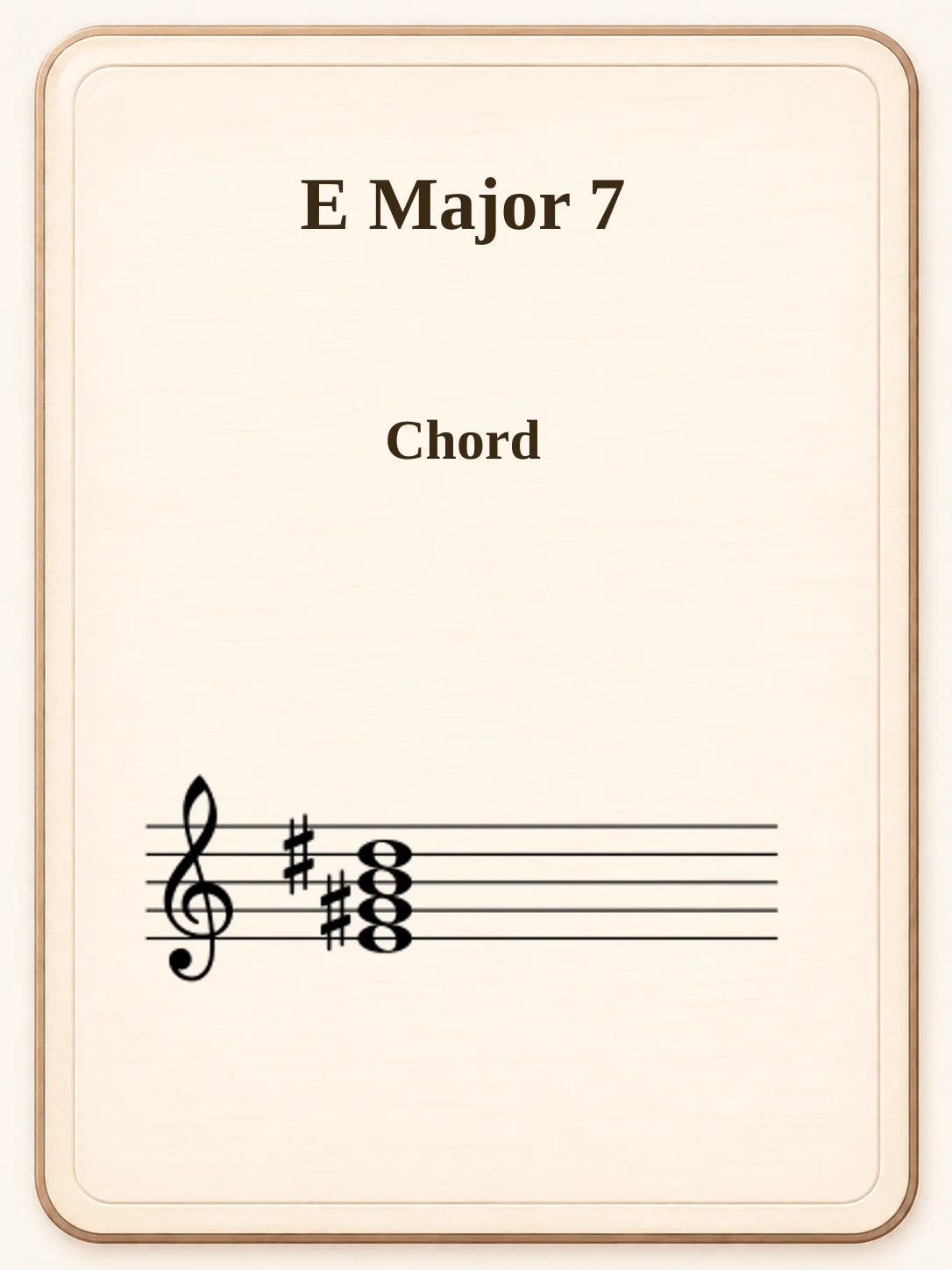 E Major 7