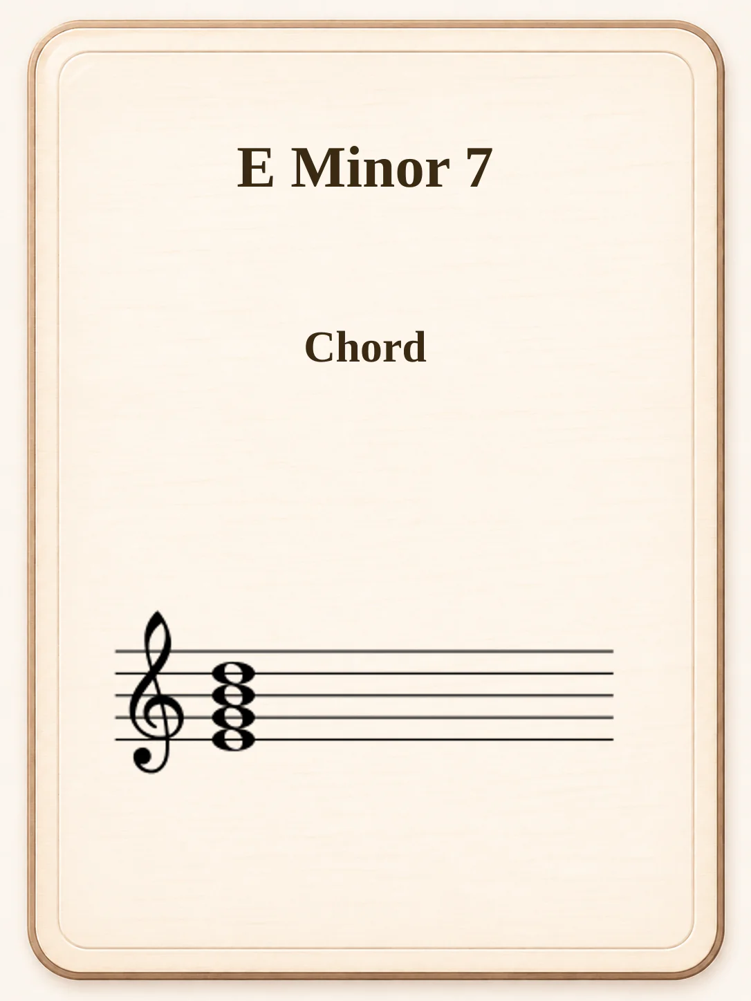 E Minor 7