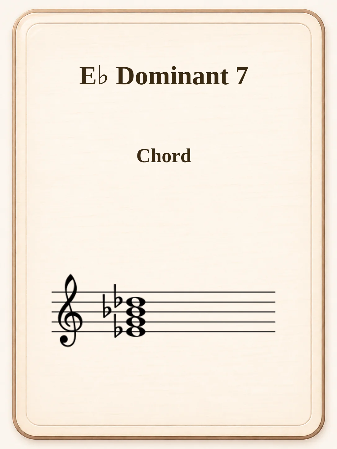 E♭ Dominant 7