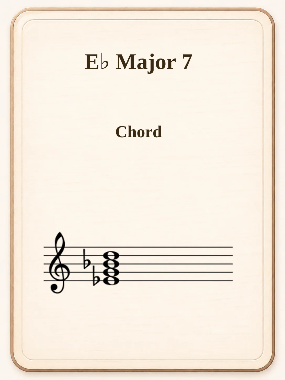 E♭ Major 7