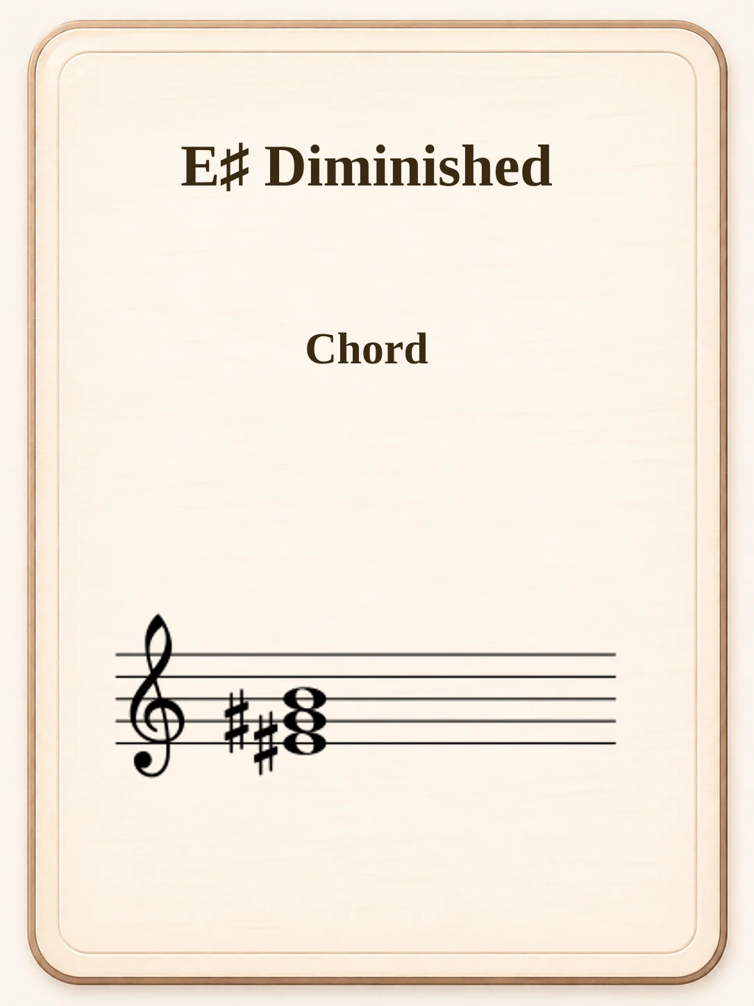 E♯ Diminished