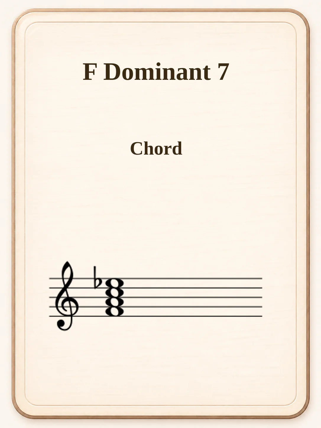 F Dominant 7