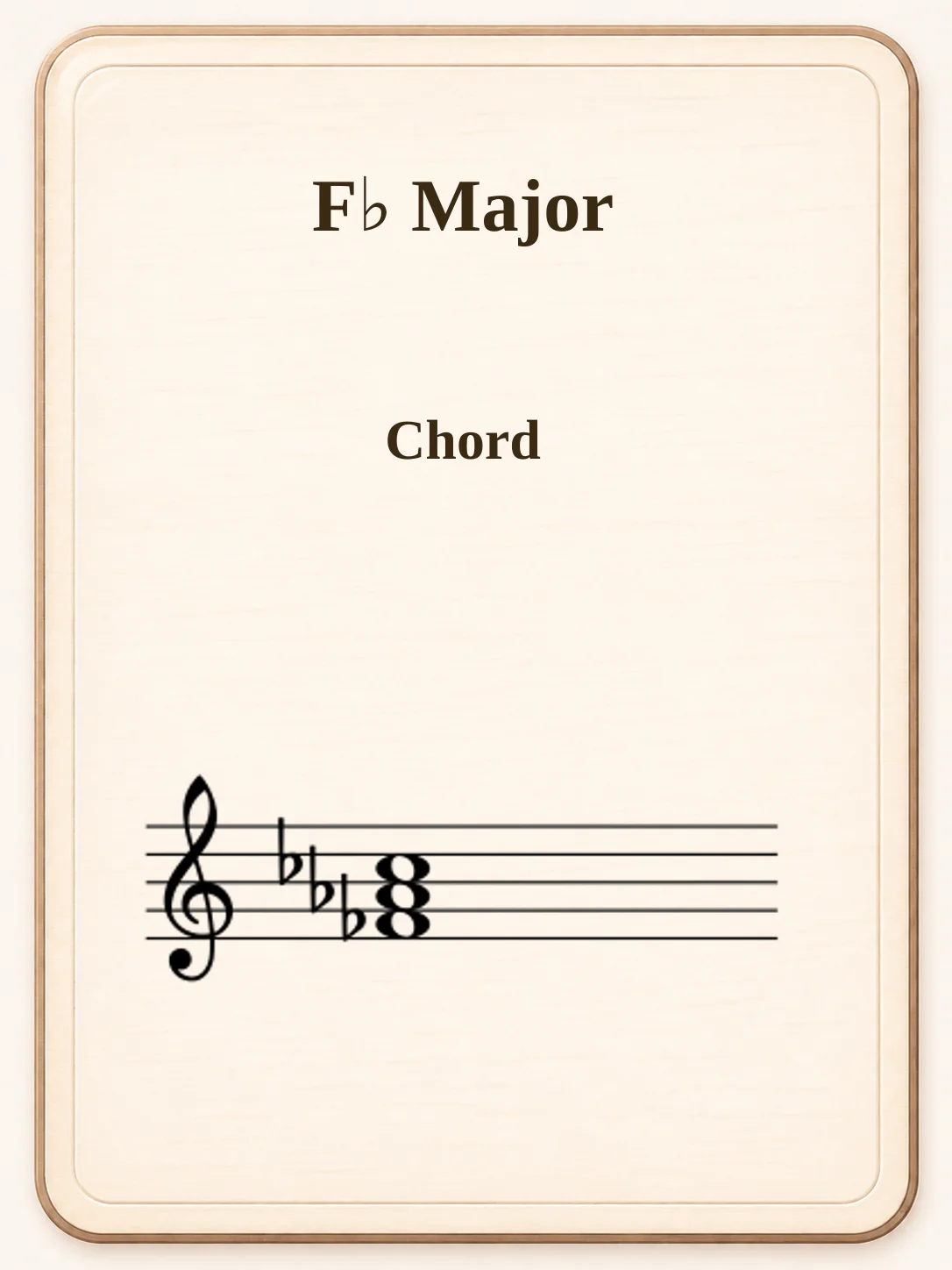 F♭ Major