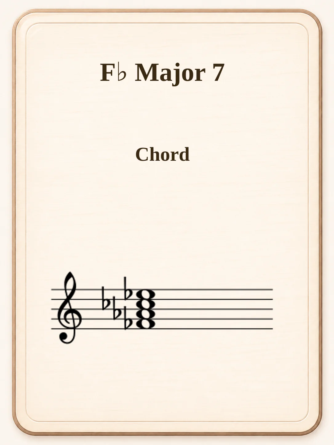 F♭ Major 7