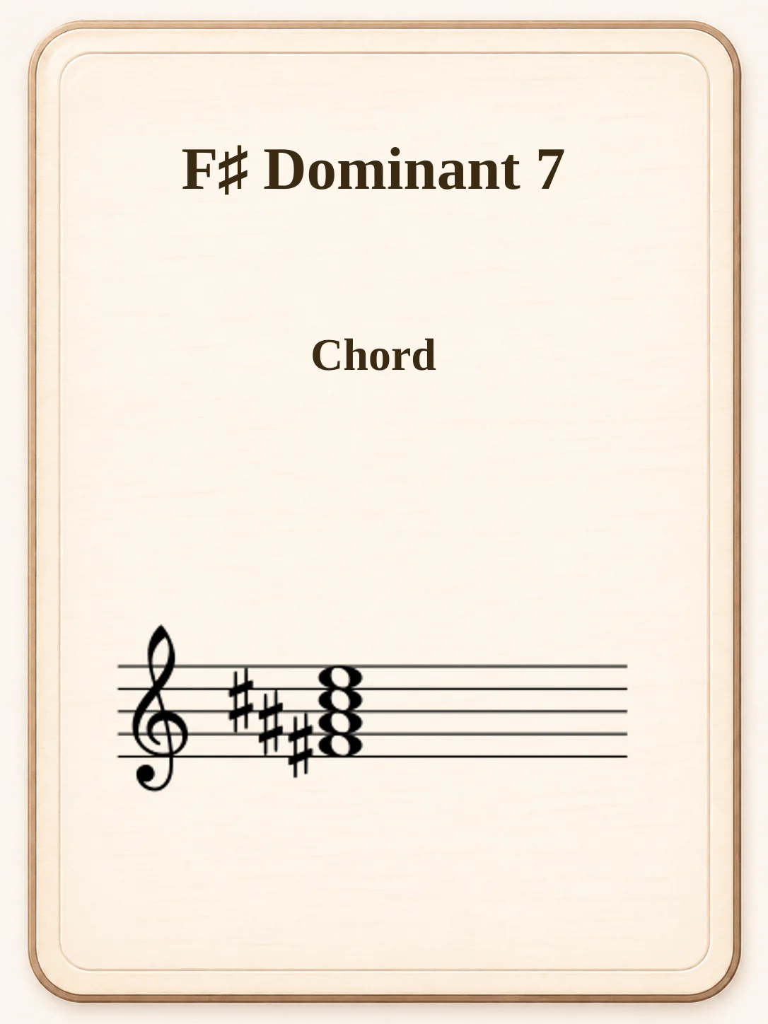 F♯ Dominant 7