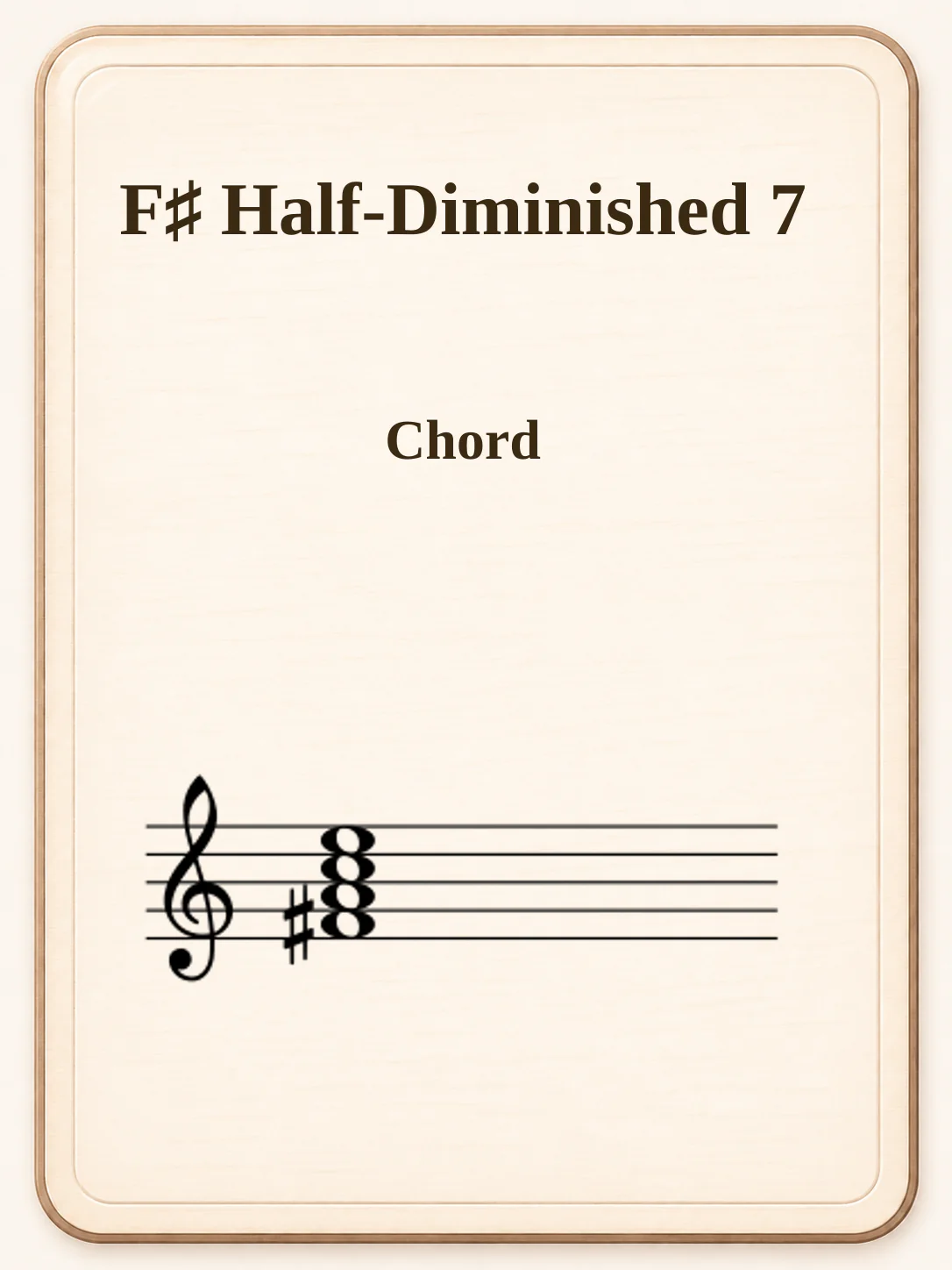 F♯ Half-Diminished 7