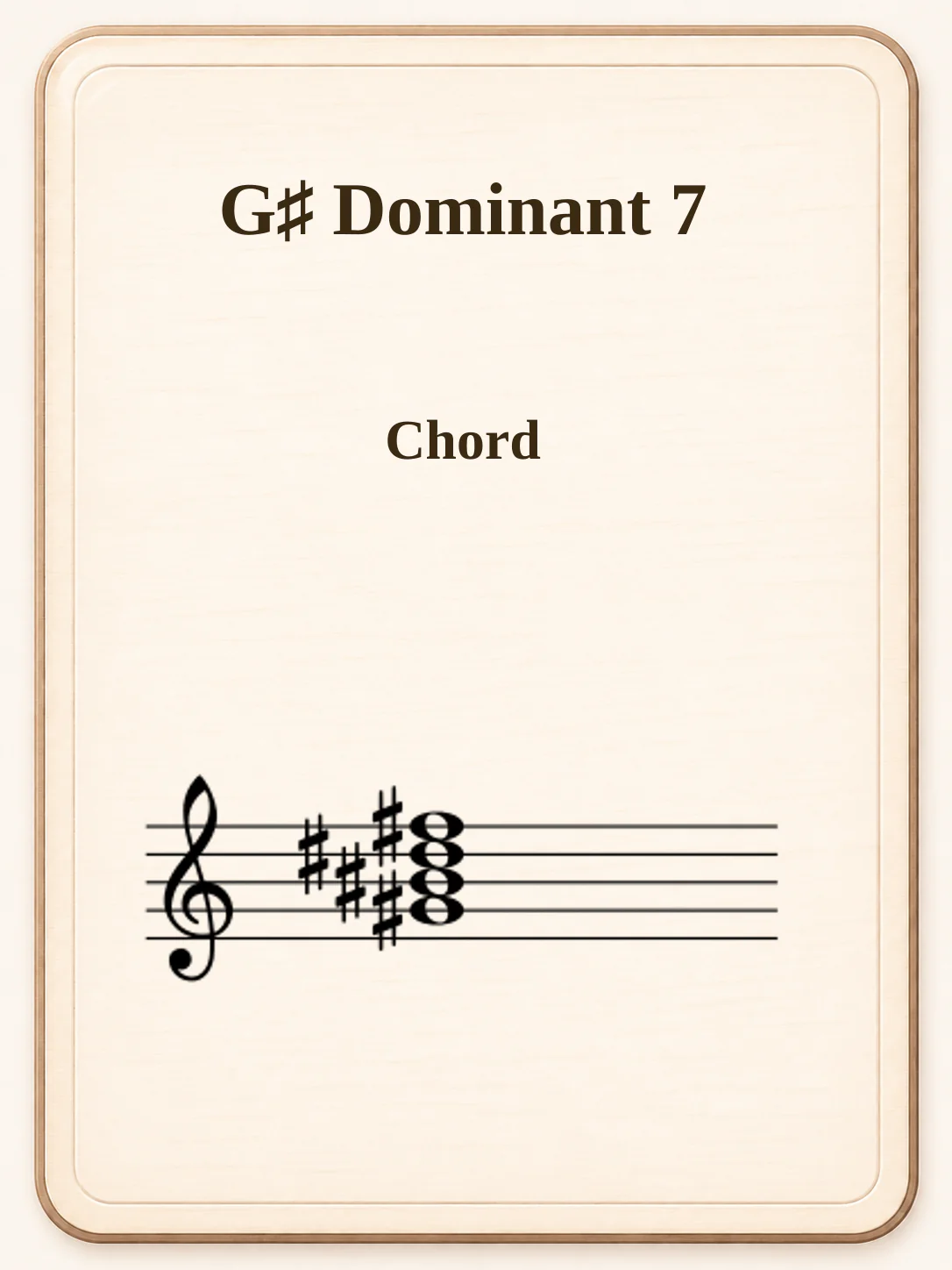 G♯ Dominant 7