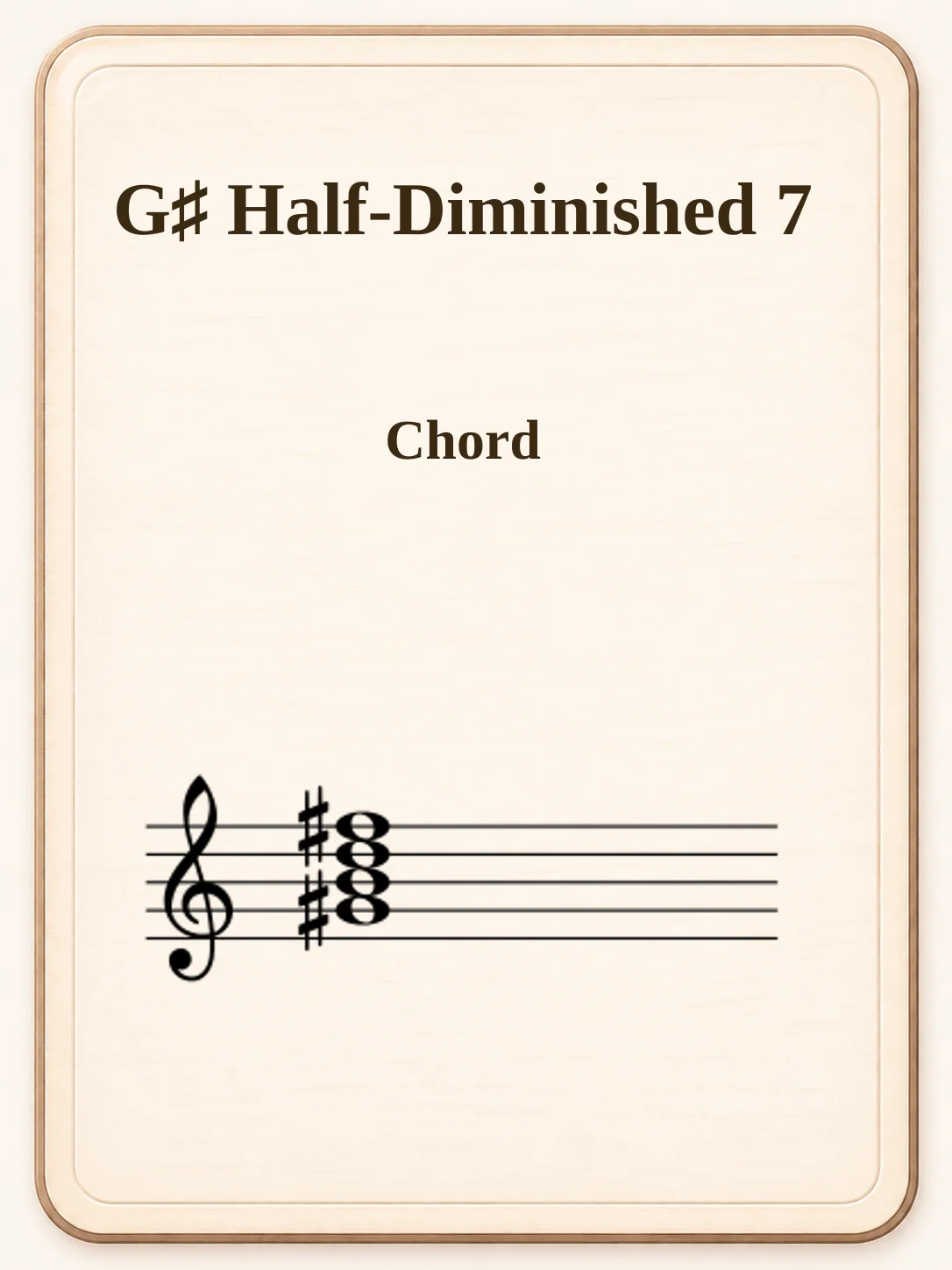 G♯ Half-Diminished 7