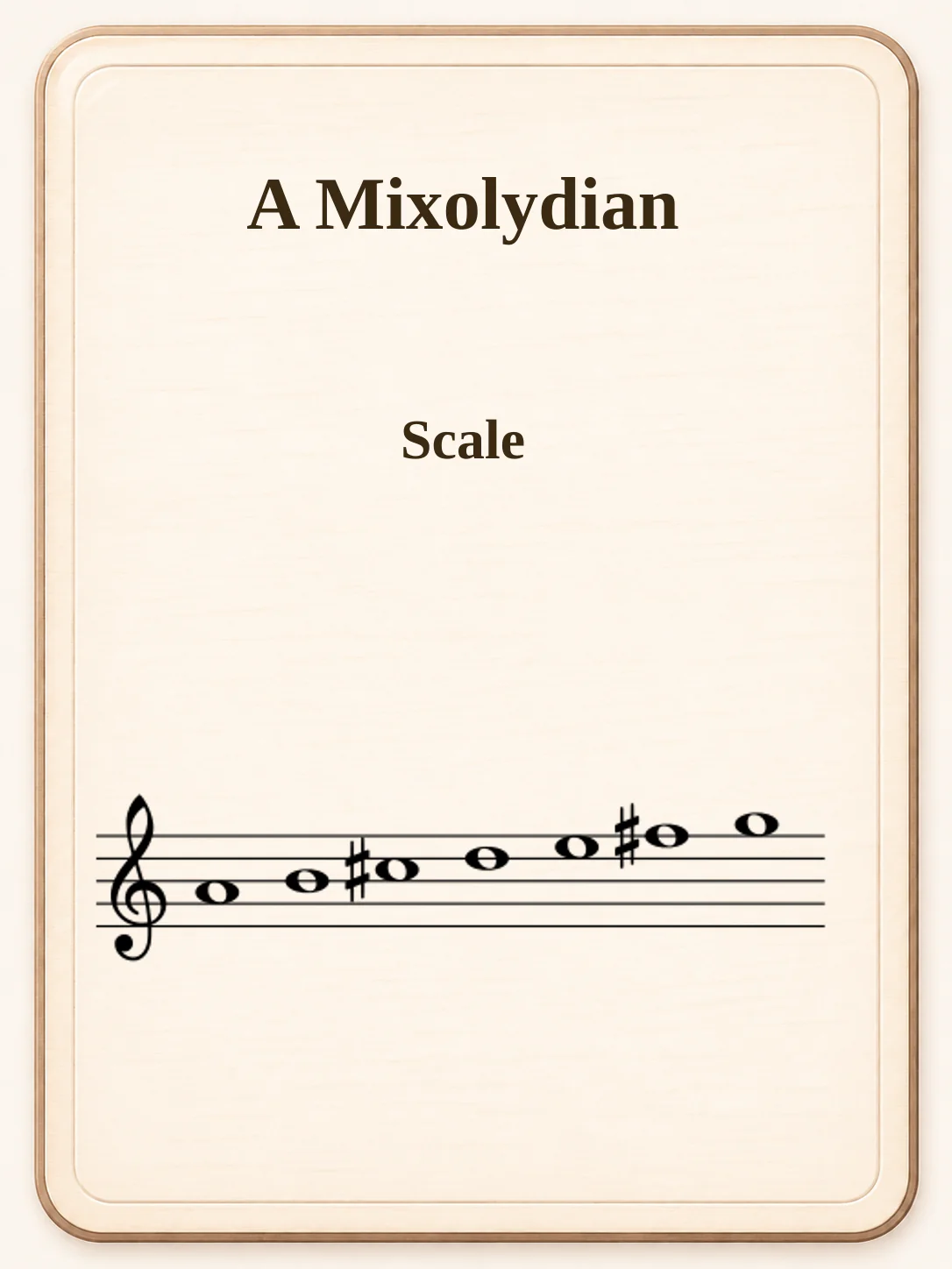 A Mixolydian