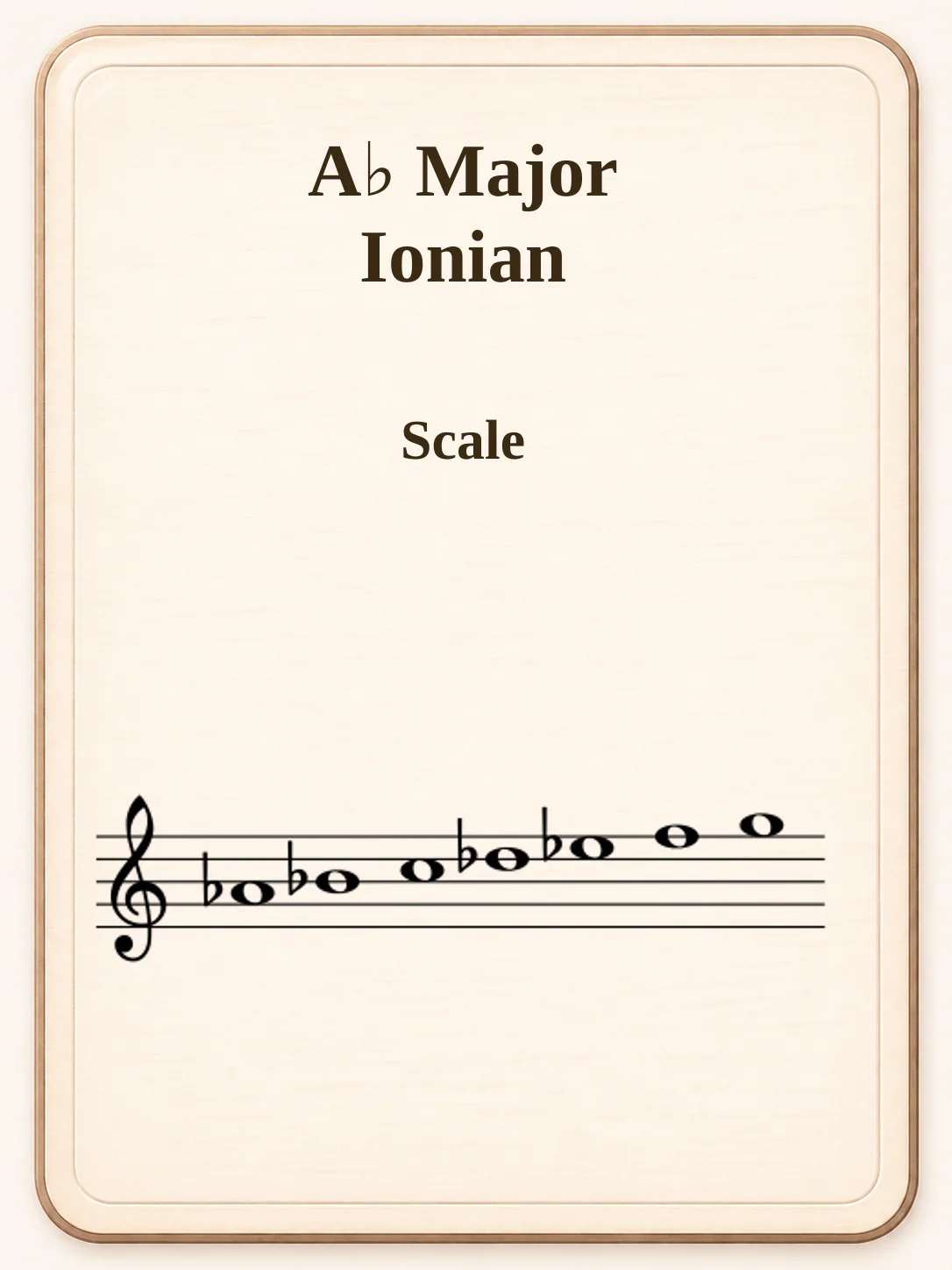 A♭ Major / Ionian