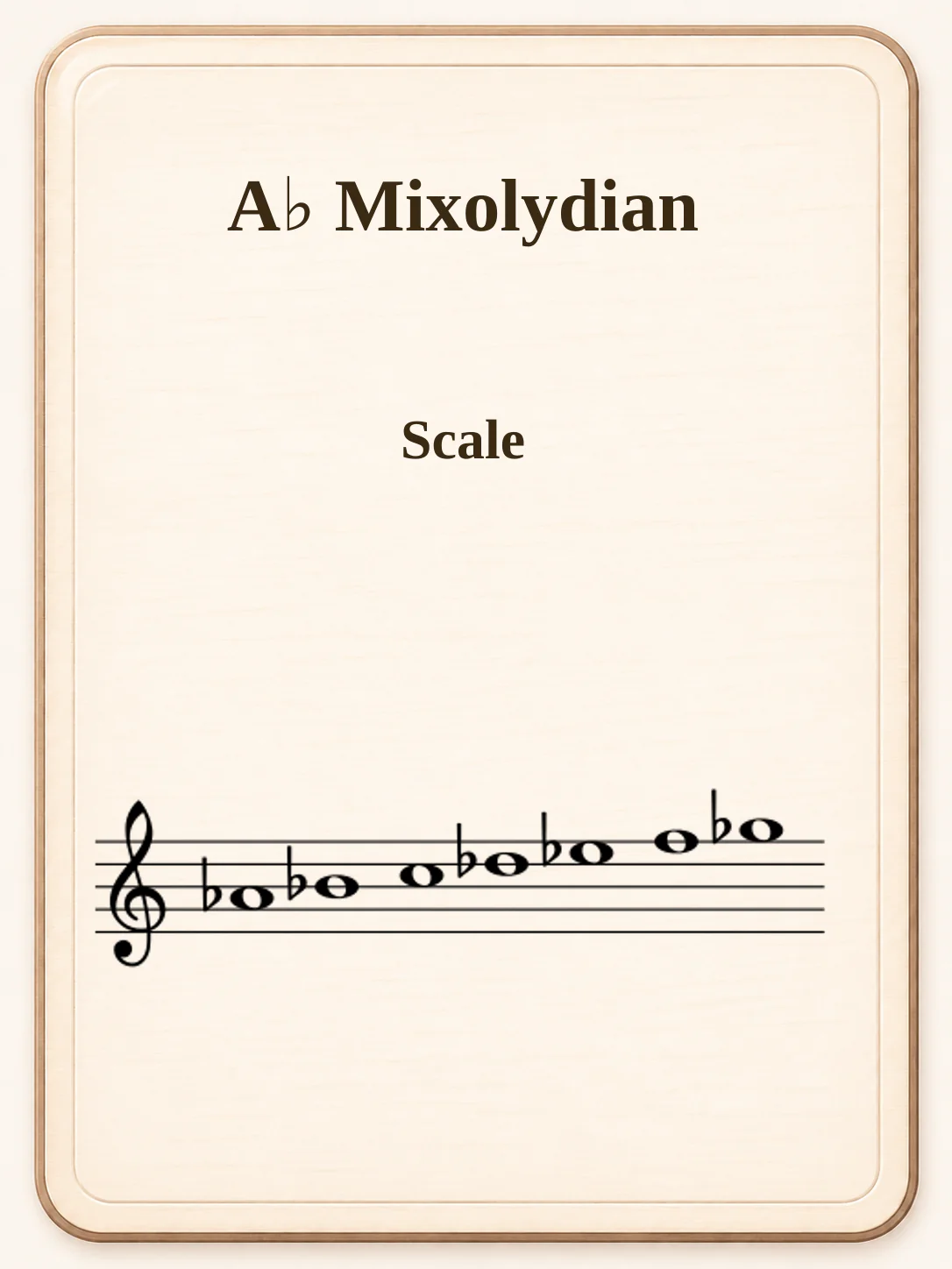 A♭ Mixolydian