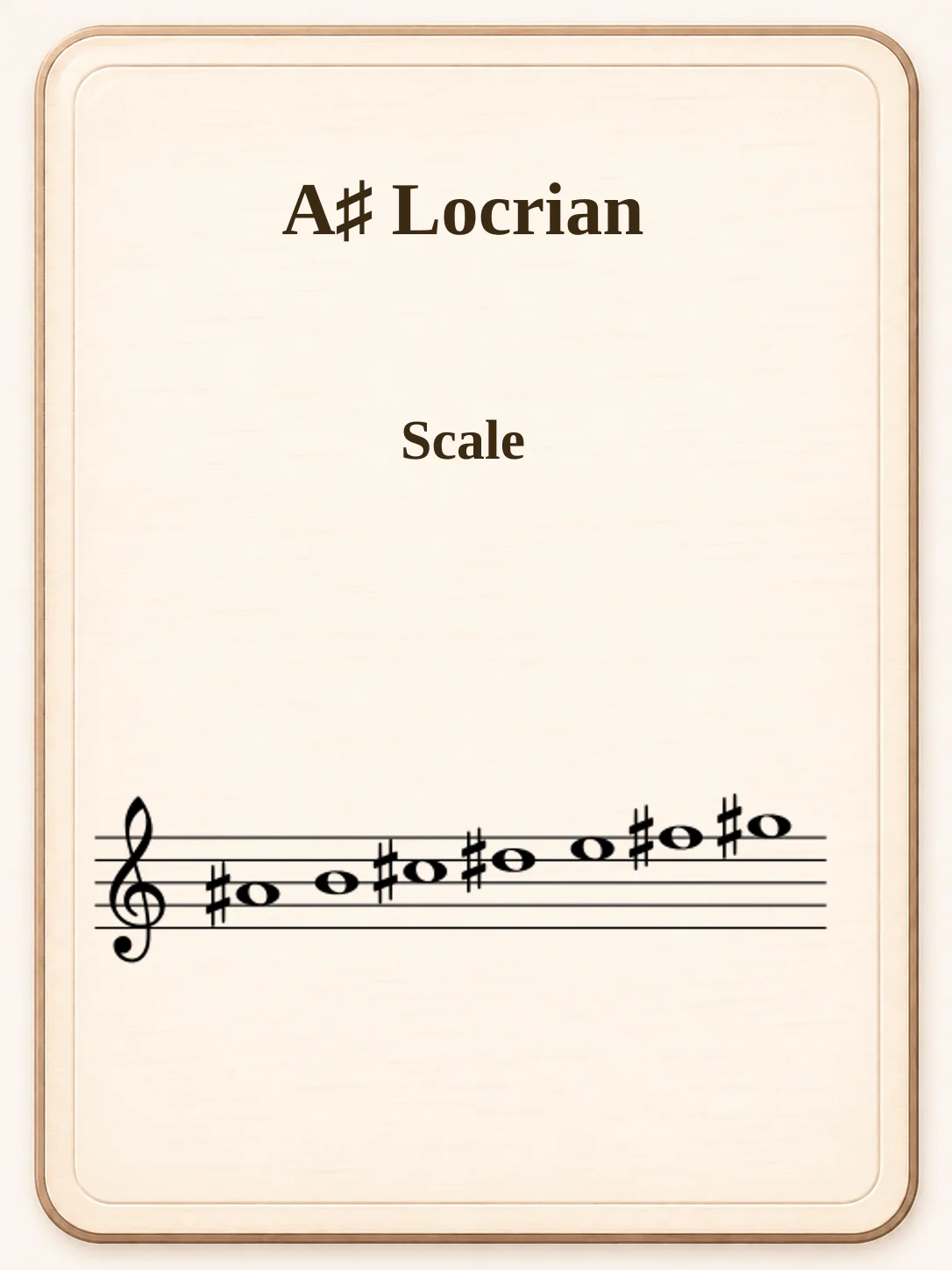 A♯ Locrian
