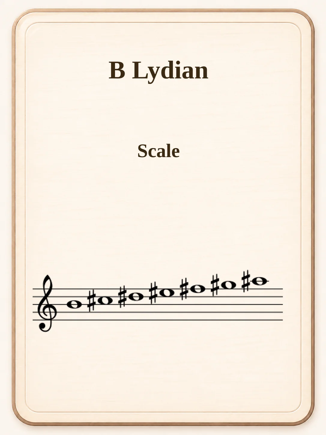 B Lydian