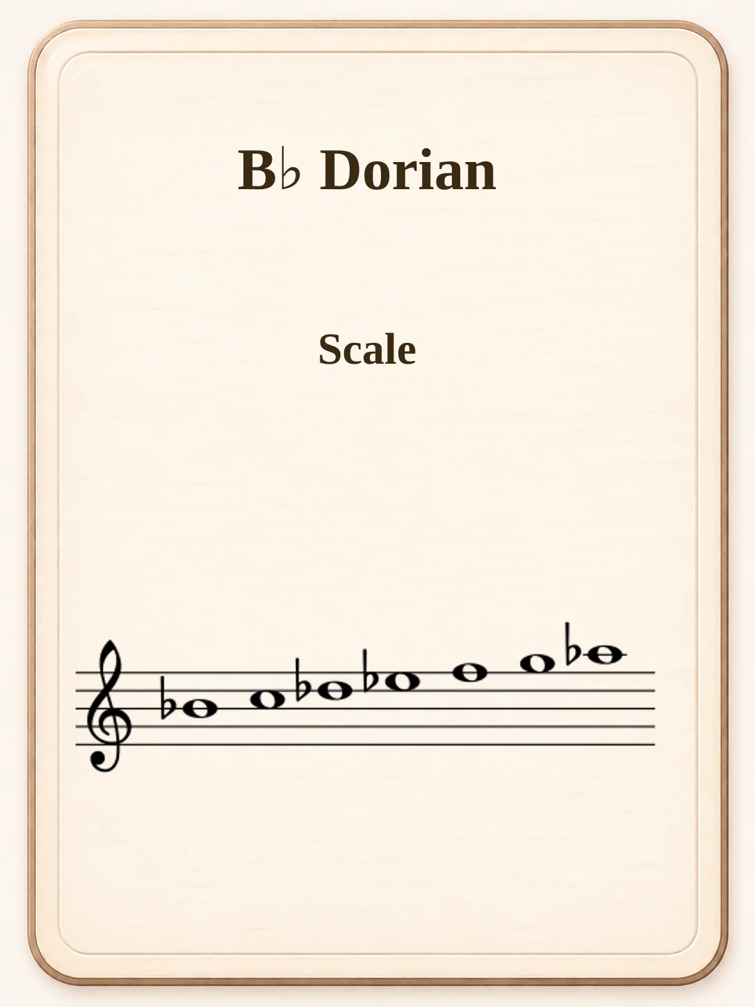 B♭ Dorian