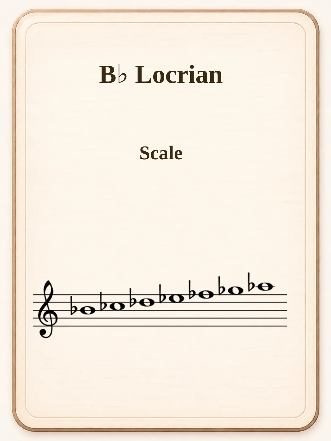 B♭ Locrian