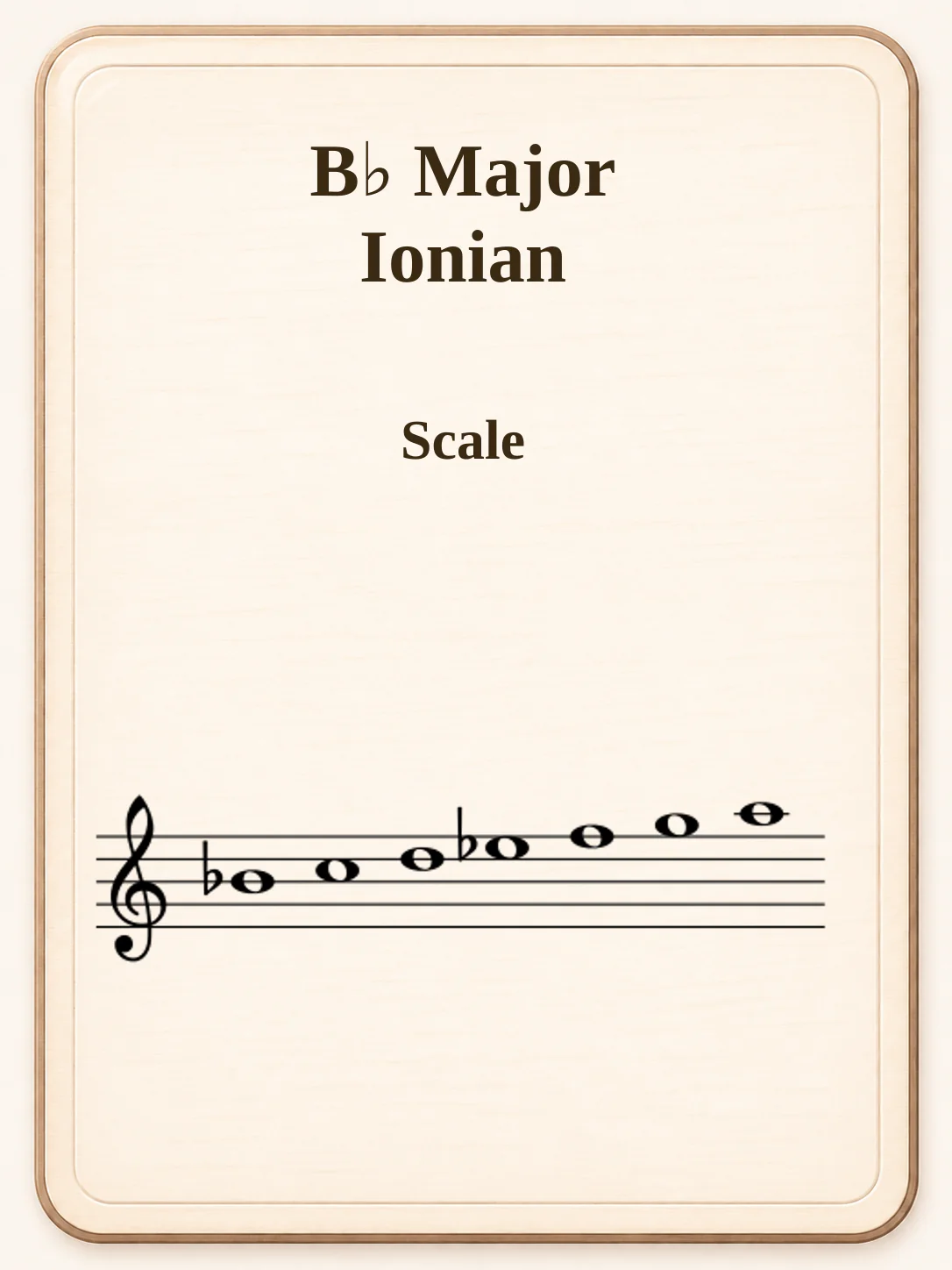 B♭ Major / Ionian