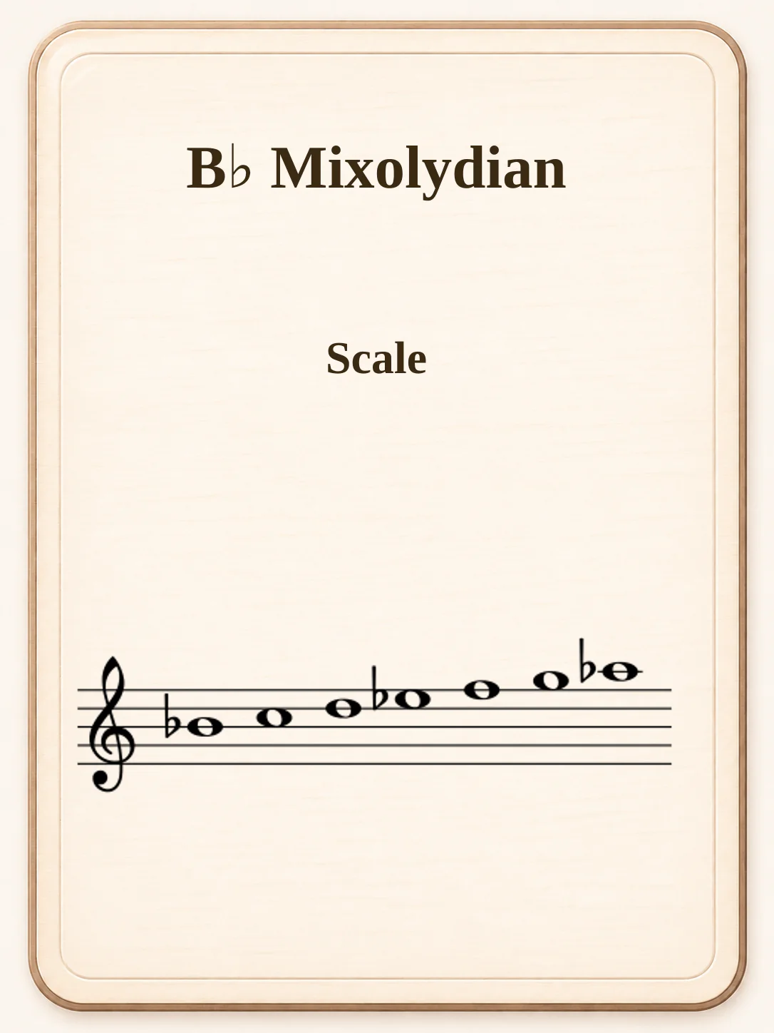 B♭ Mixolydian