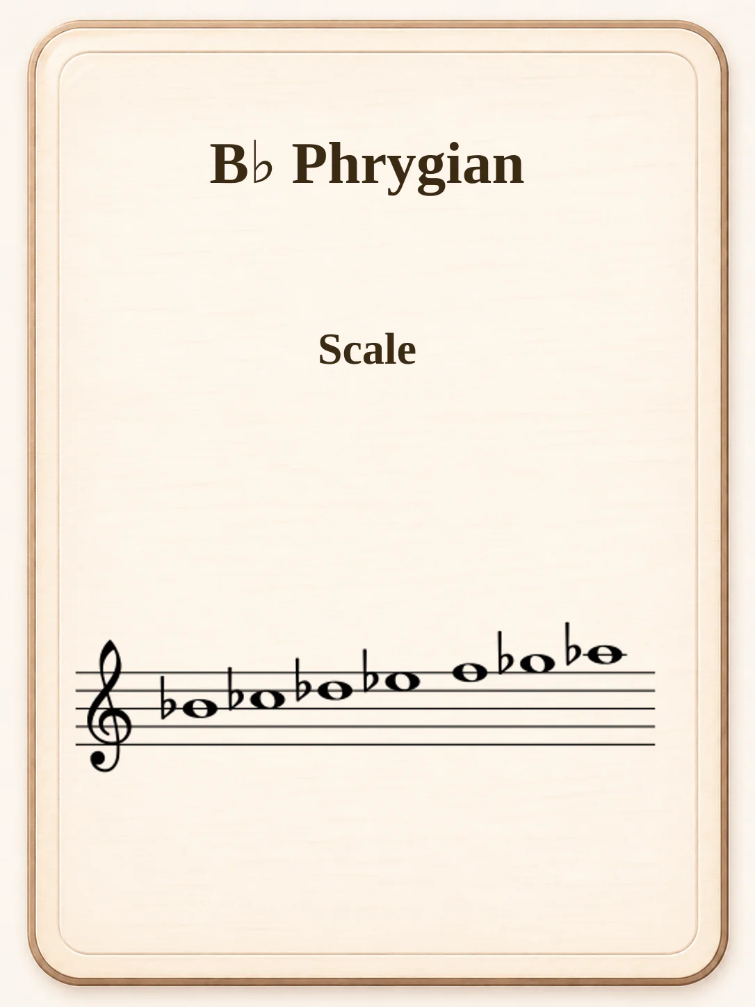B♭ Phrygian