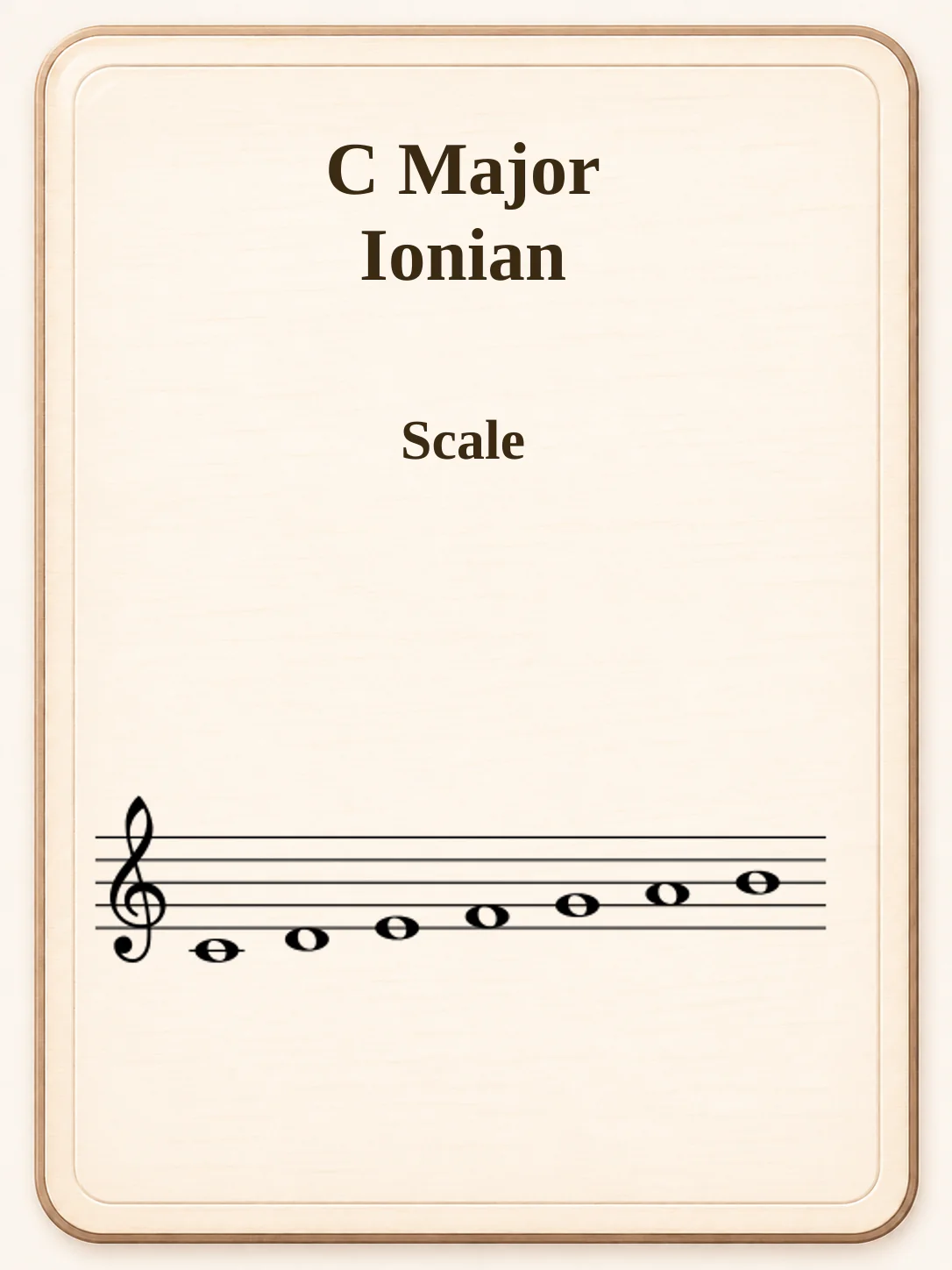 C Major / Ionian