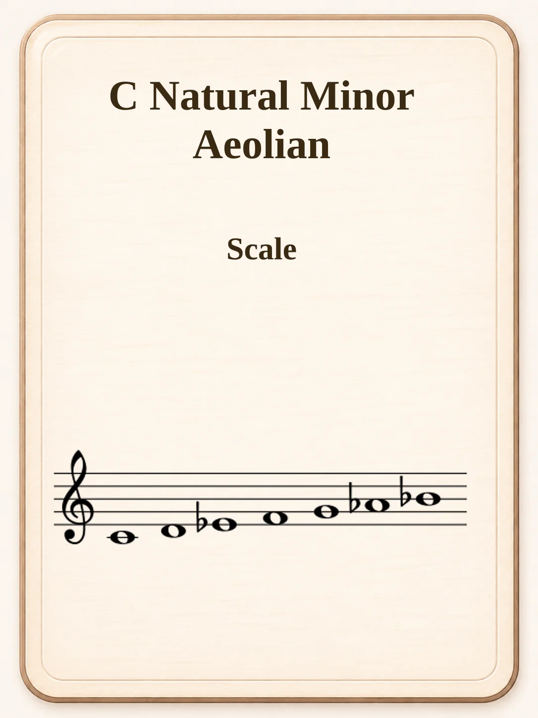 C Natural Minor / Aeolian