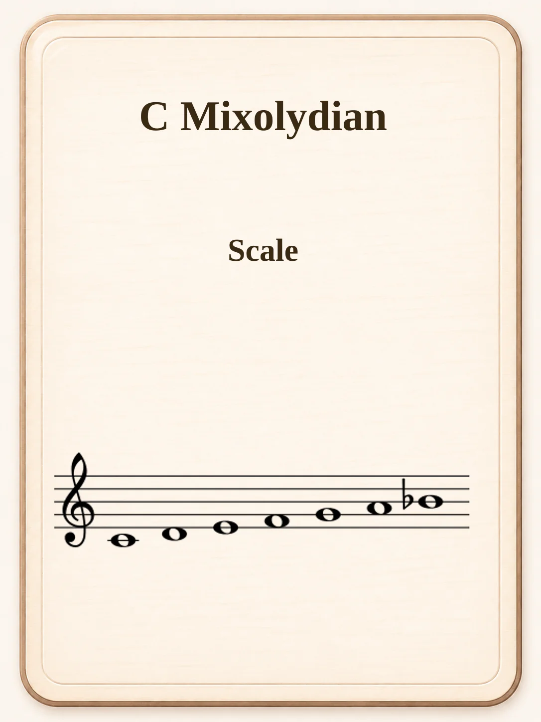 C Mixolydian