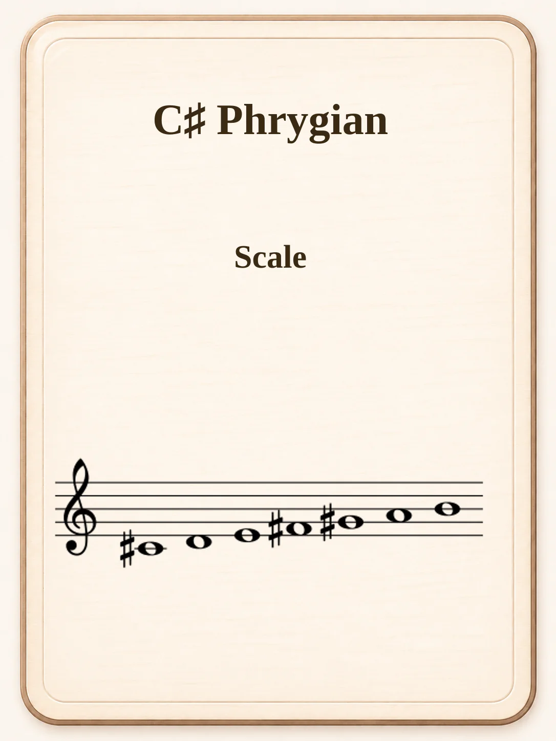 C♯ Phrygian