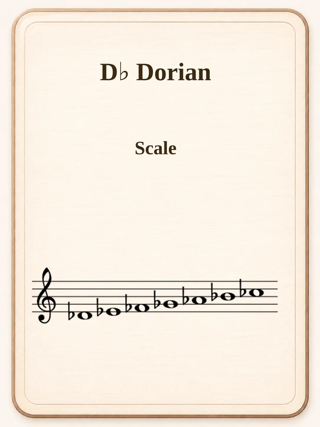 D♭ Dorian