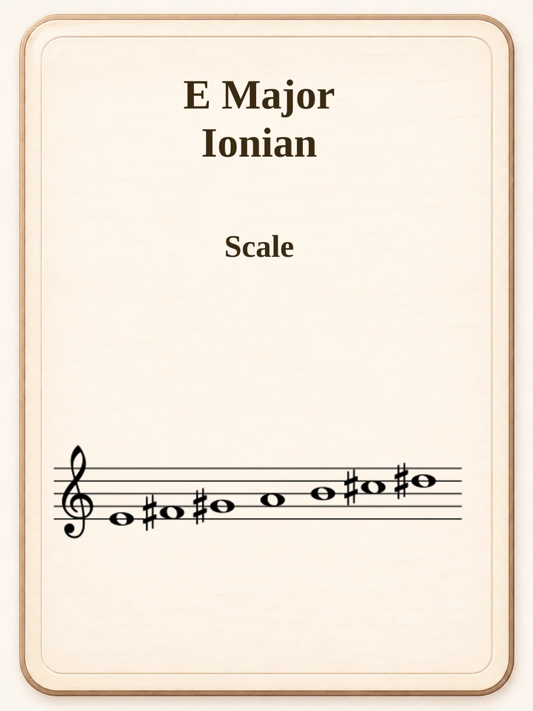 E Major / Ionian