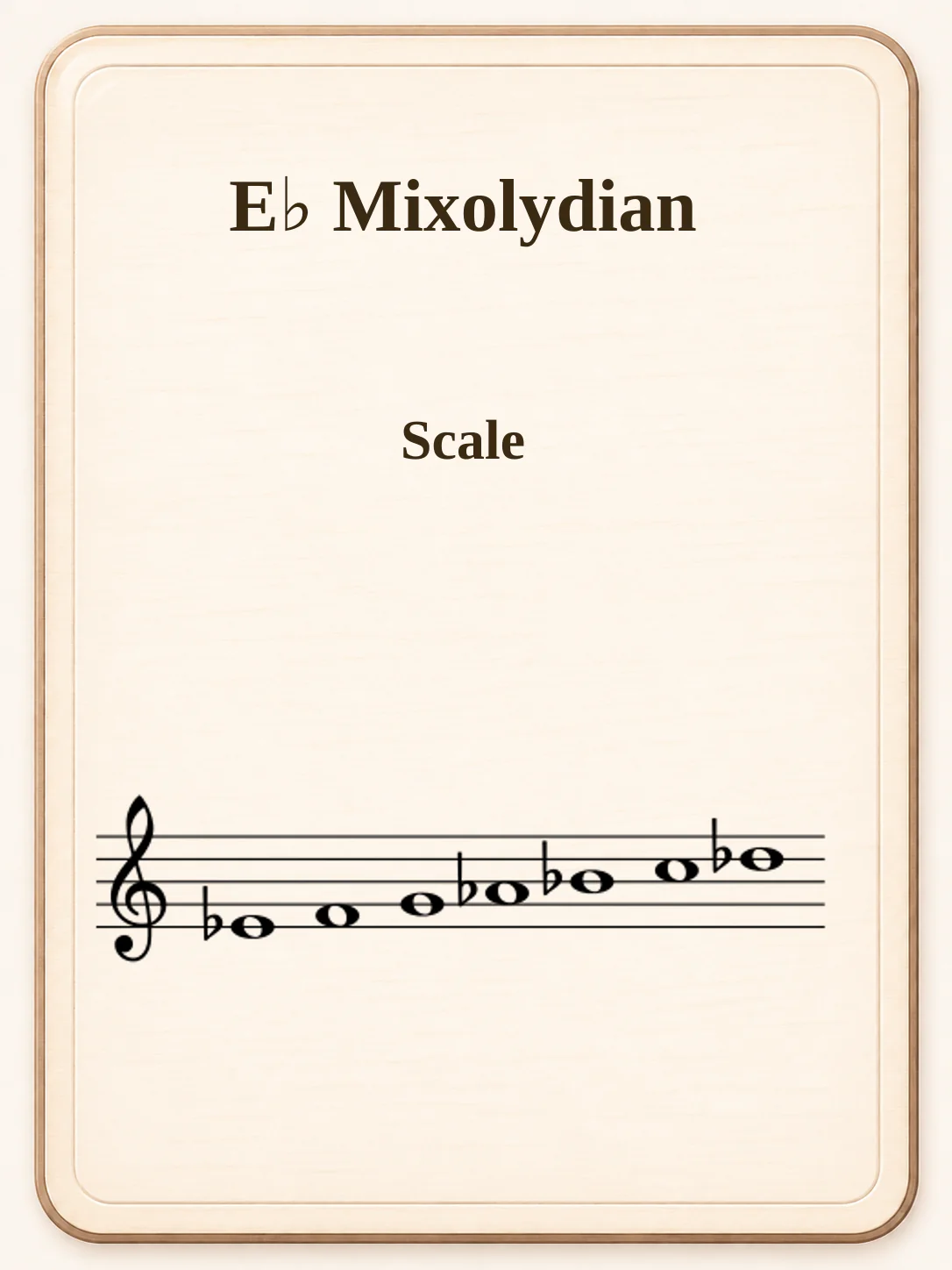 E♭ Mixolydian