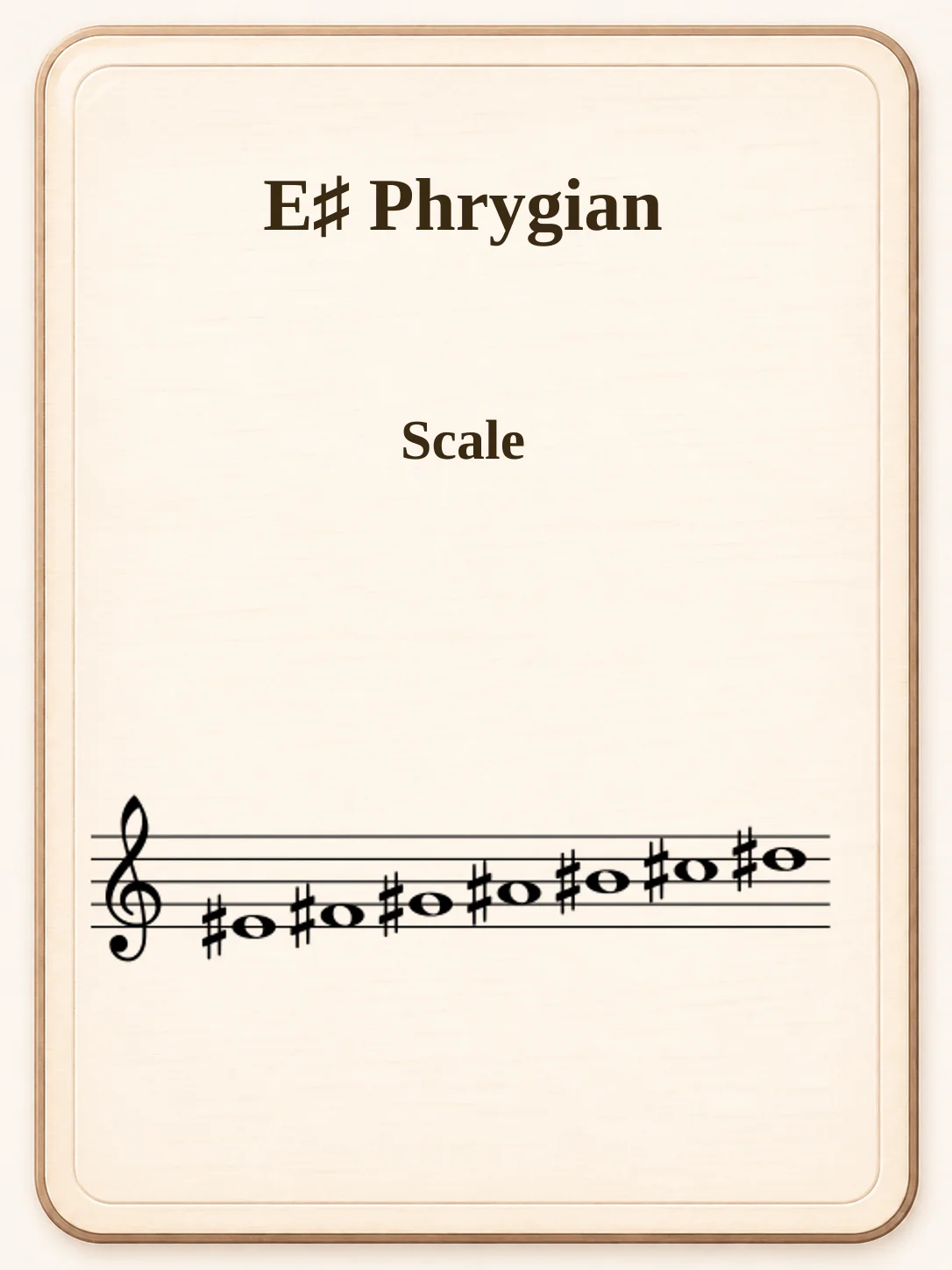 E♯ Phrygian