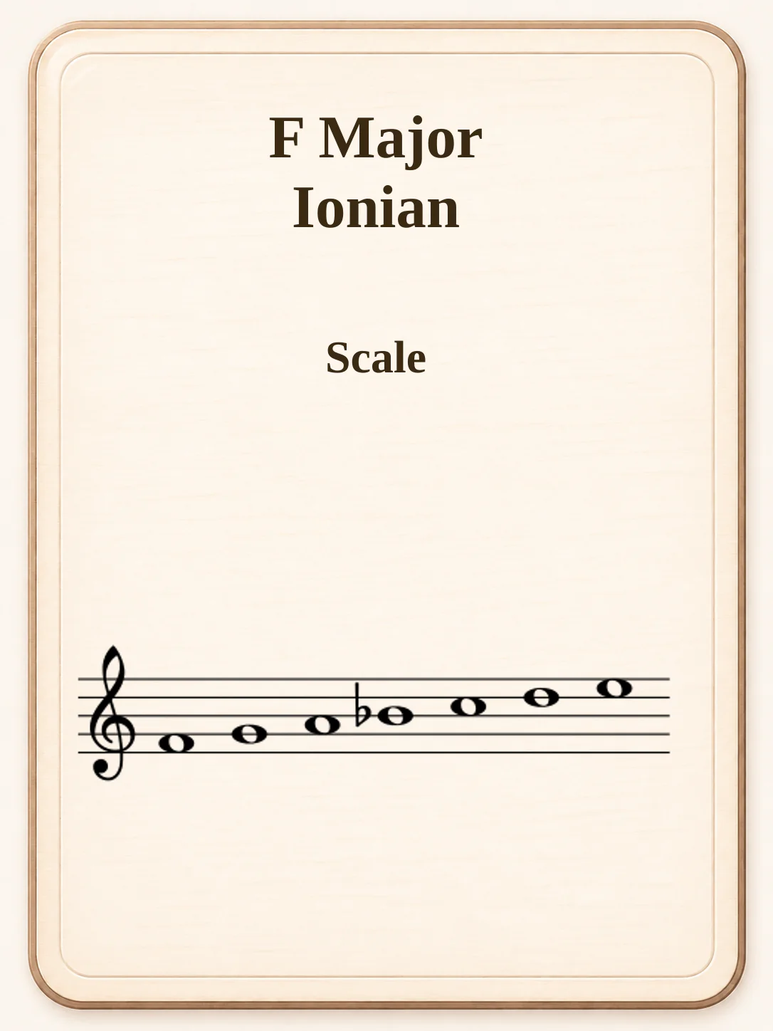 F Major / Ionian