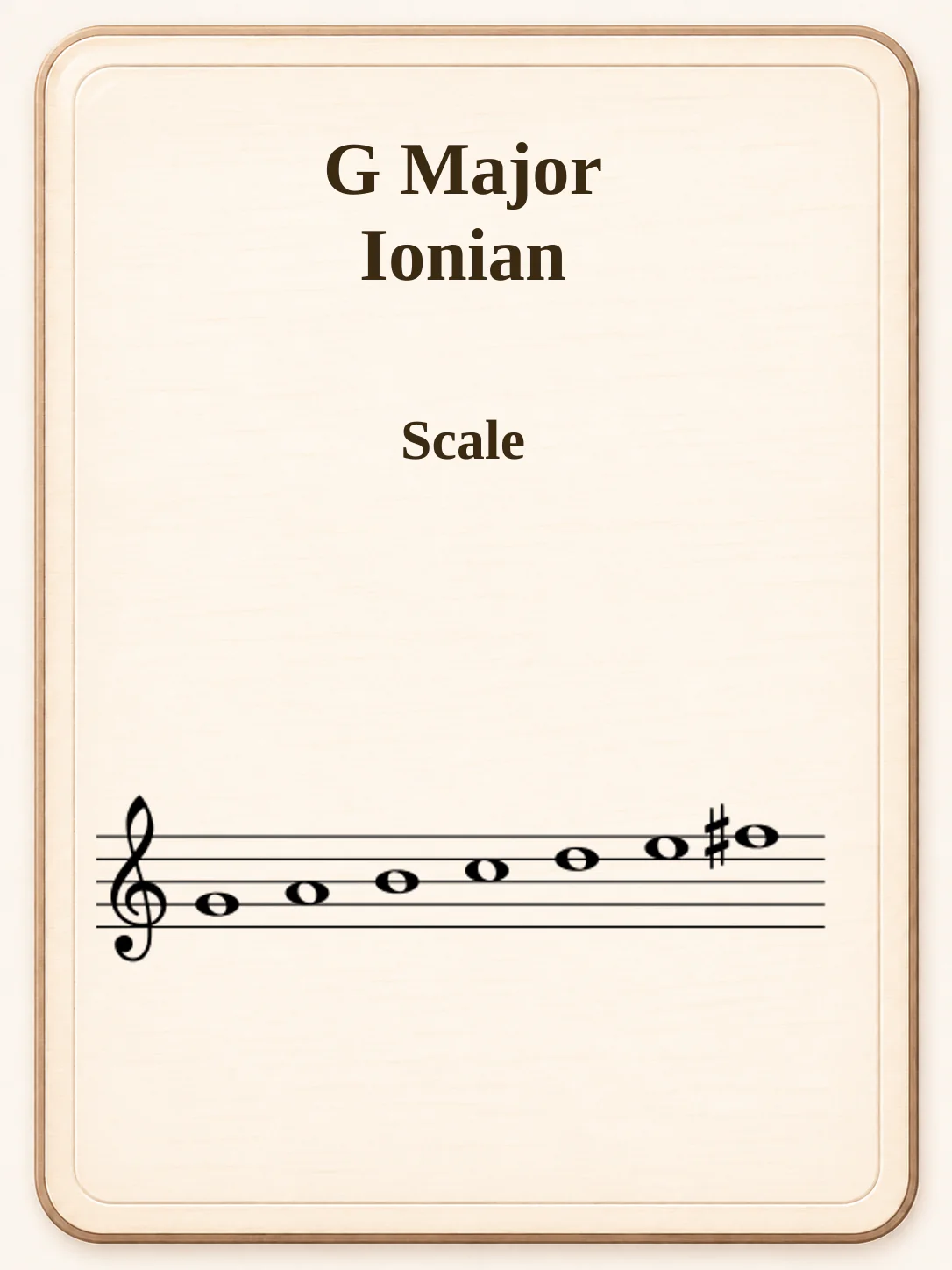 G Major / Ionian